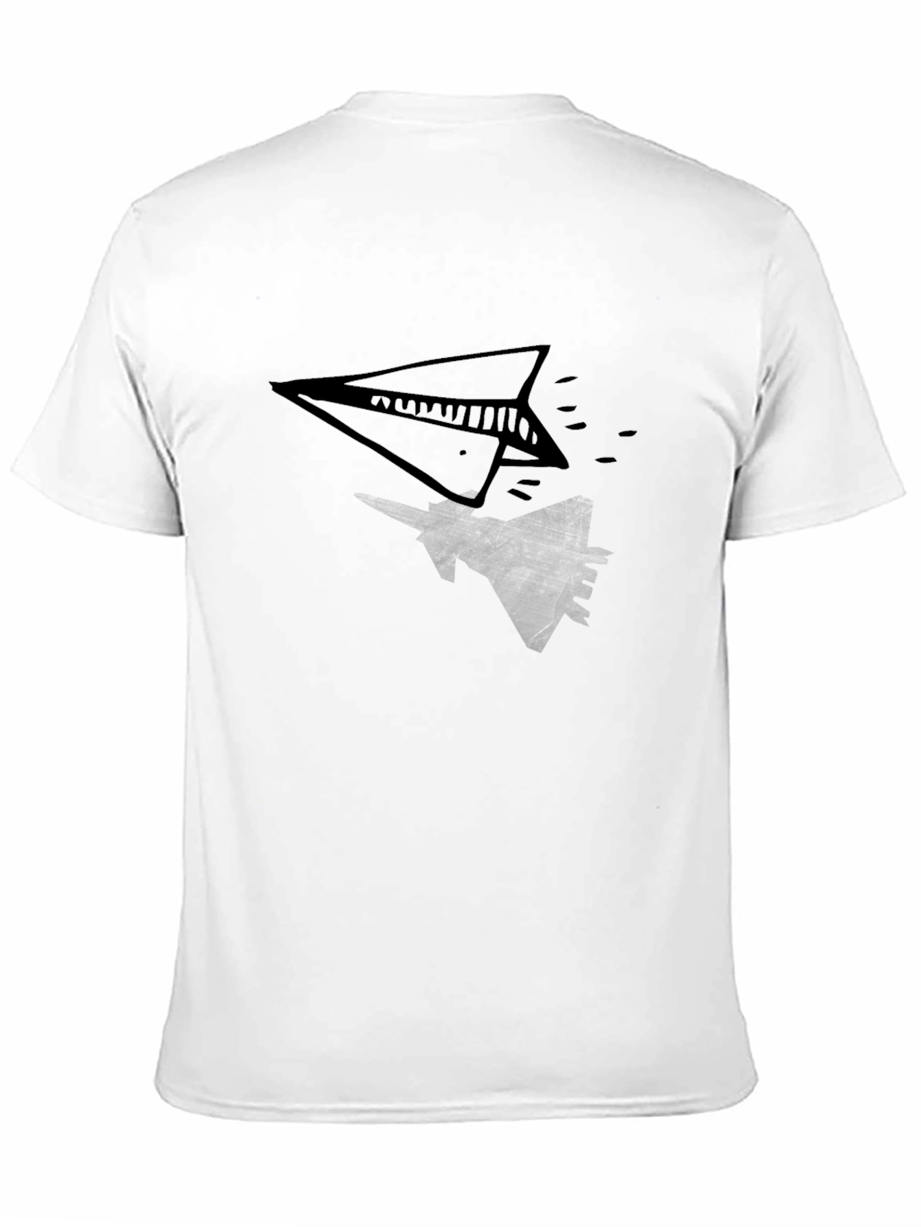 Paper Plane & Fighter Jet Graphic Tee