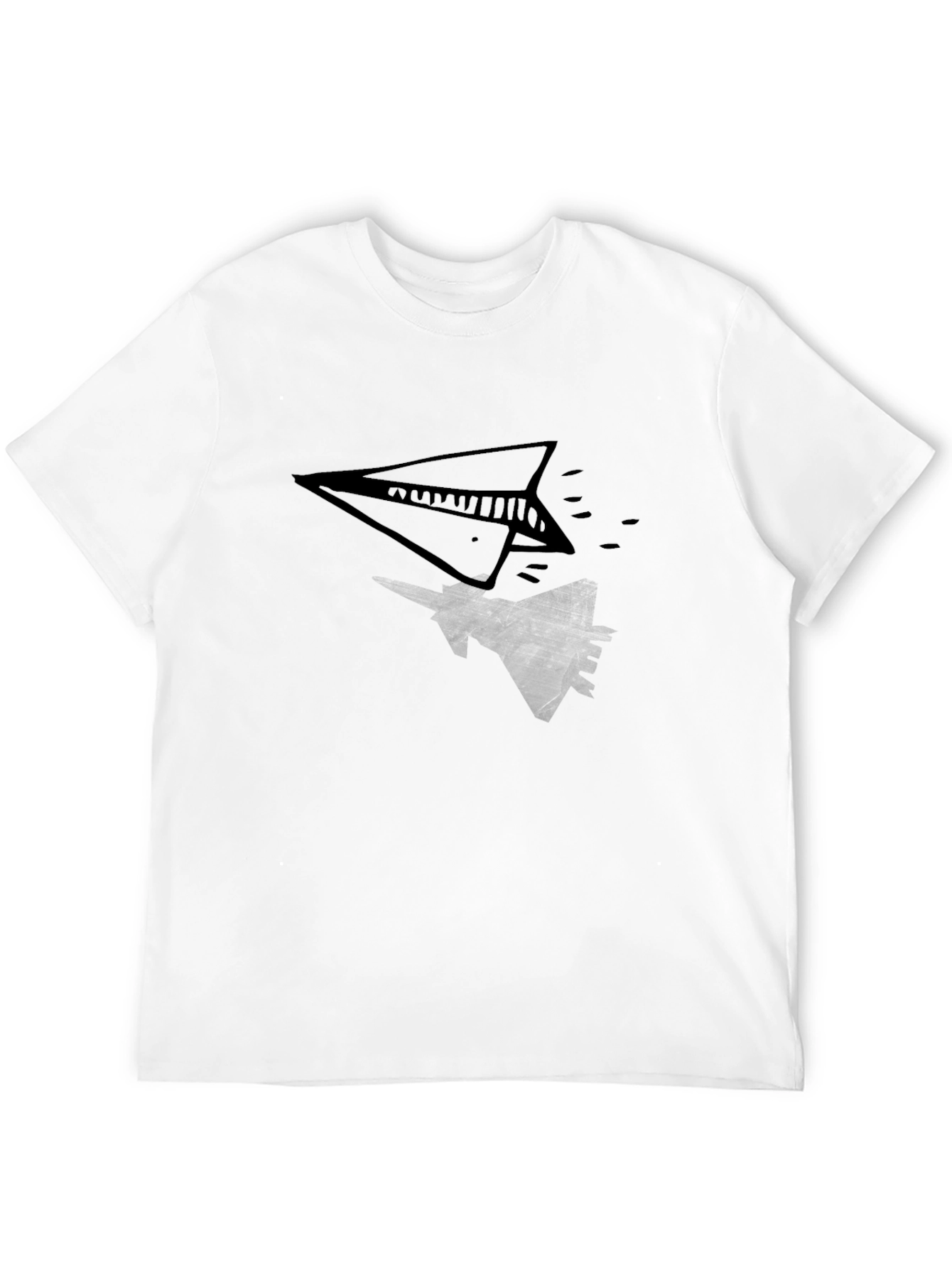 Paper Plane & Fighter Jet Graphic Tee