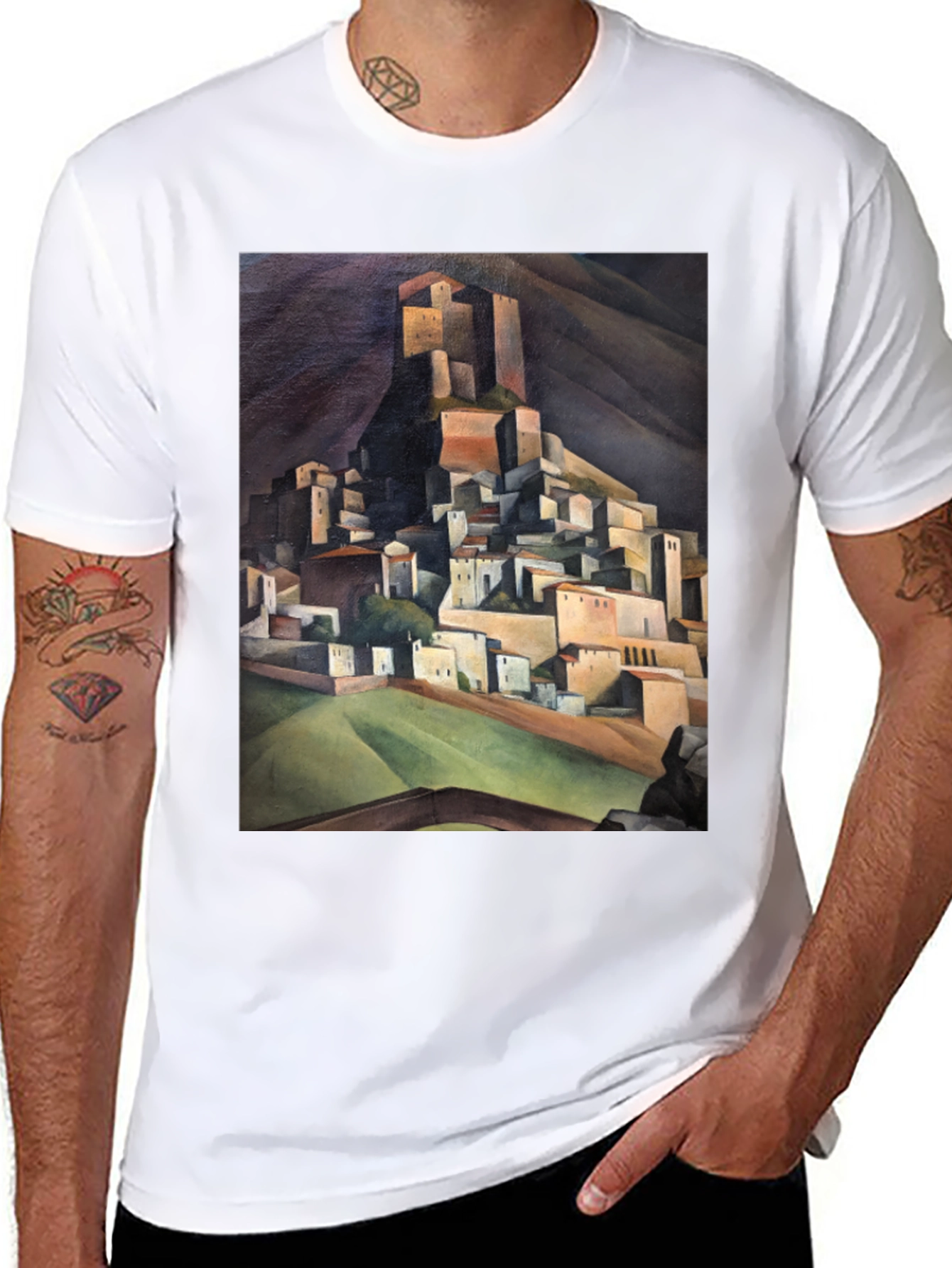 Towering Town Graphic Tee