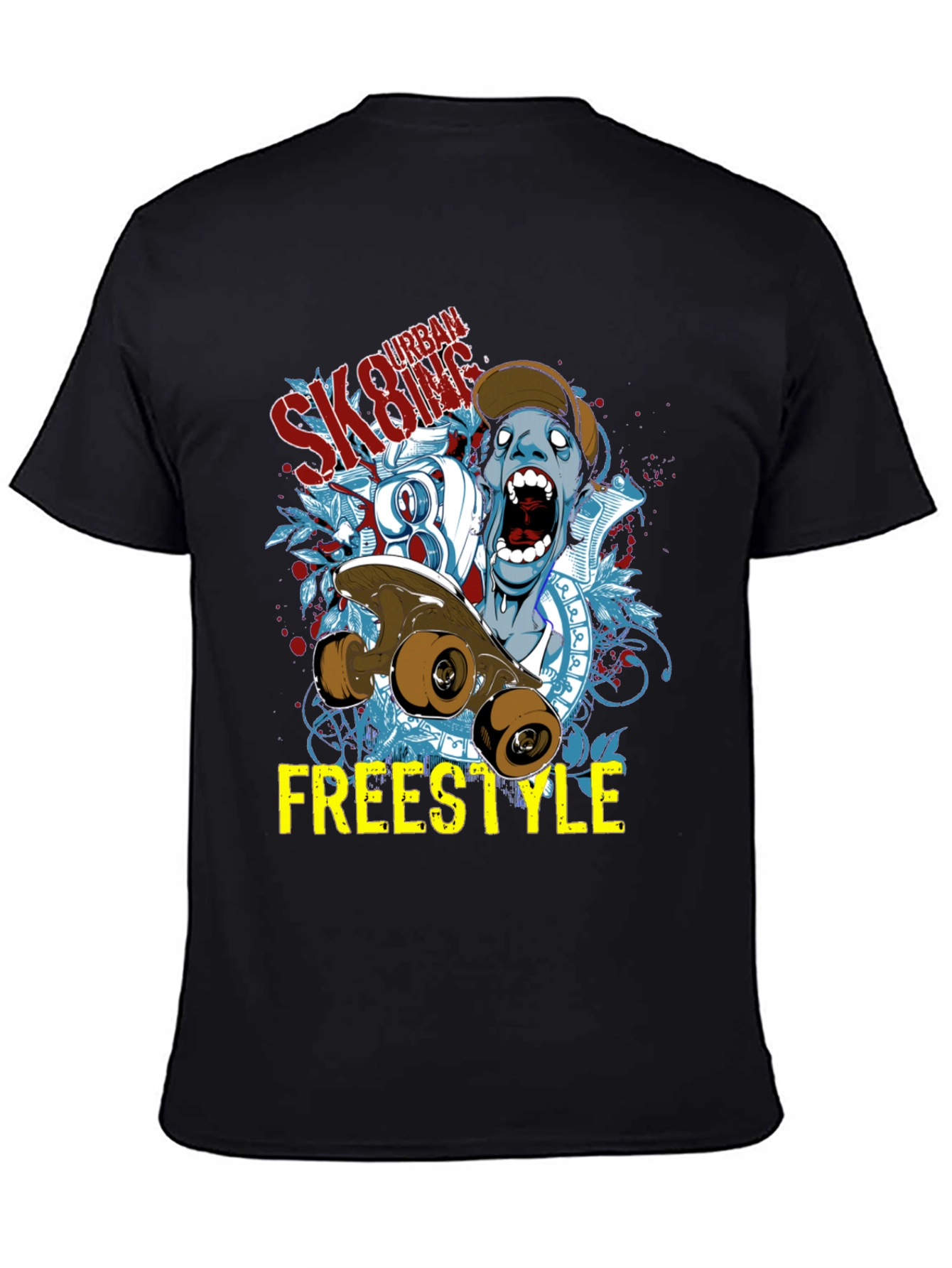 Urban Skateboarding Freestyle Graphic Tee