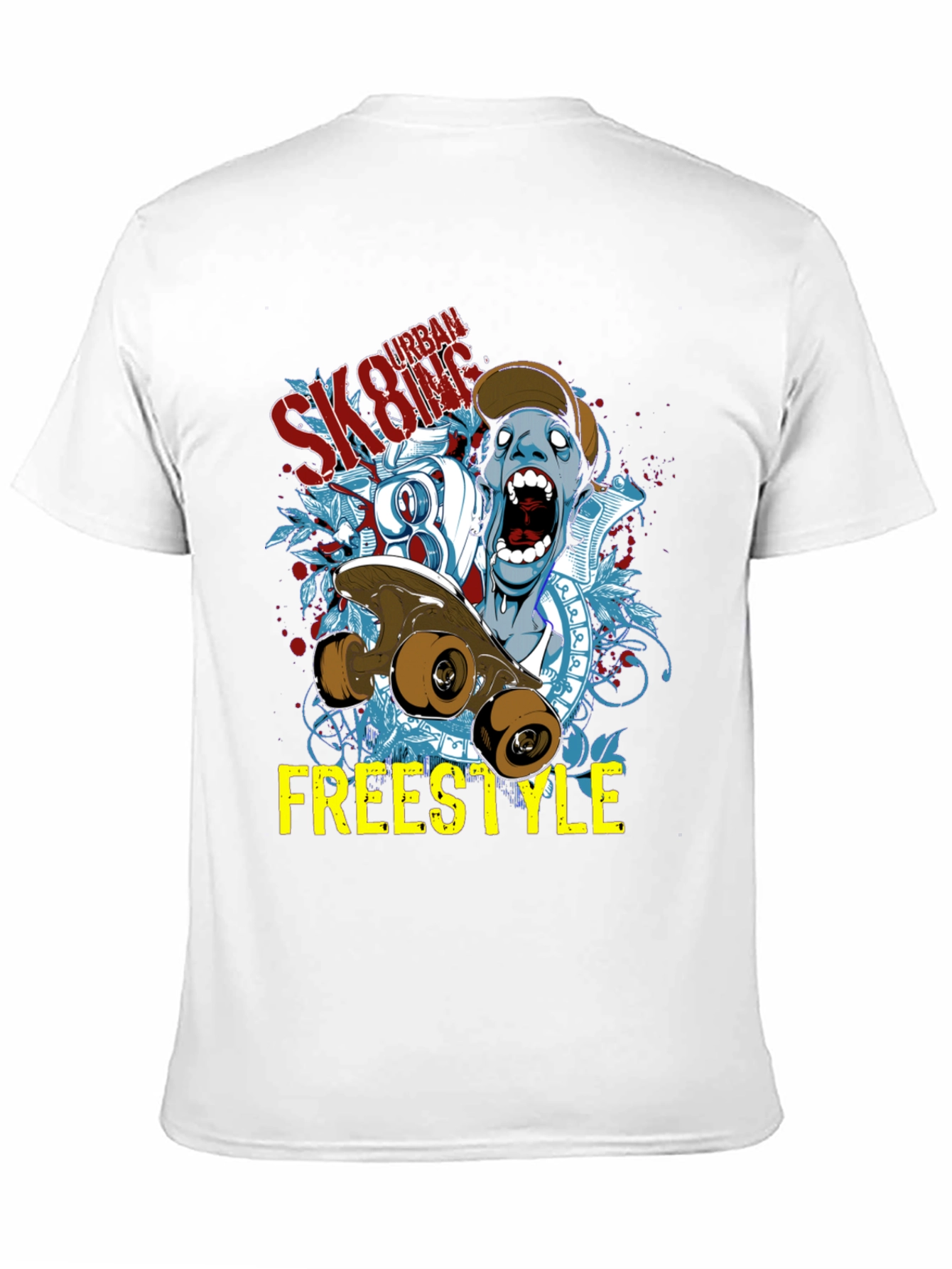 Urban Skateboarding Freestyle Graphic Tee