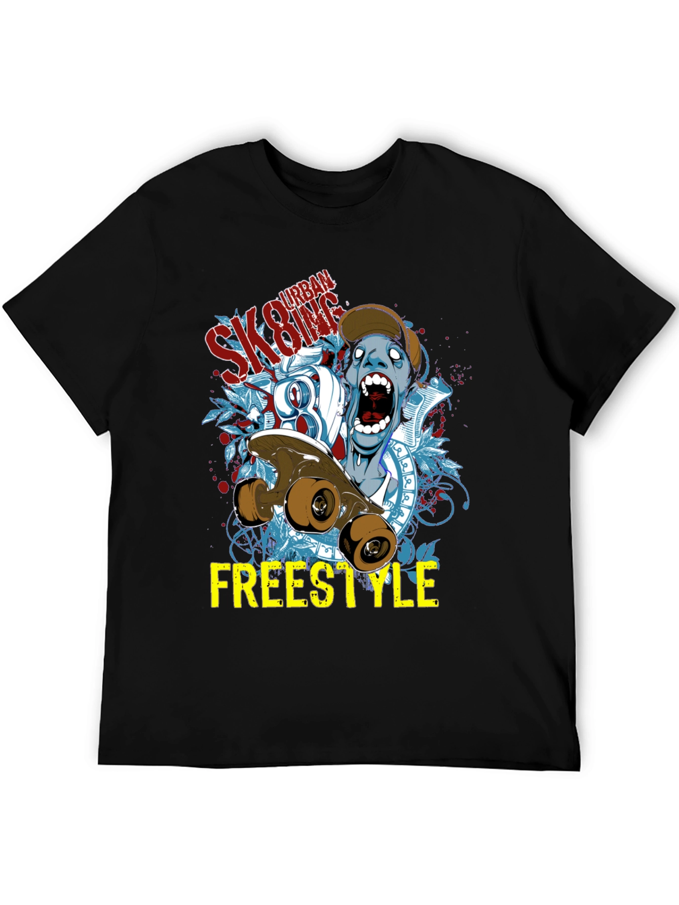 Urban Skateboarding Freestyle Graphic Tee