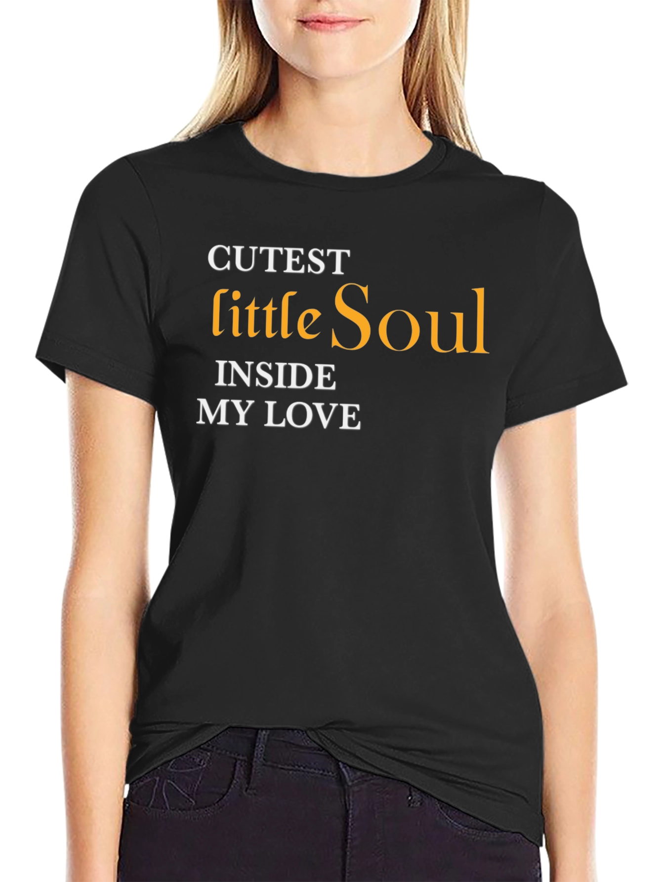 Cutest Little Soul T-Shirt - Black Stylish