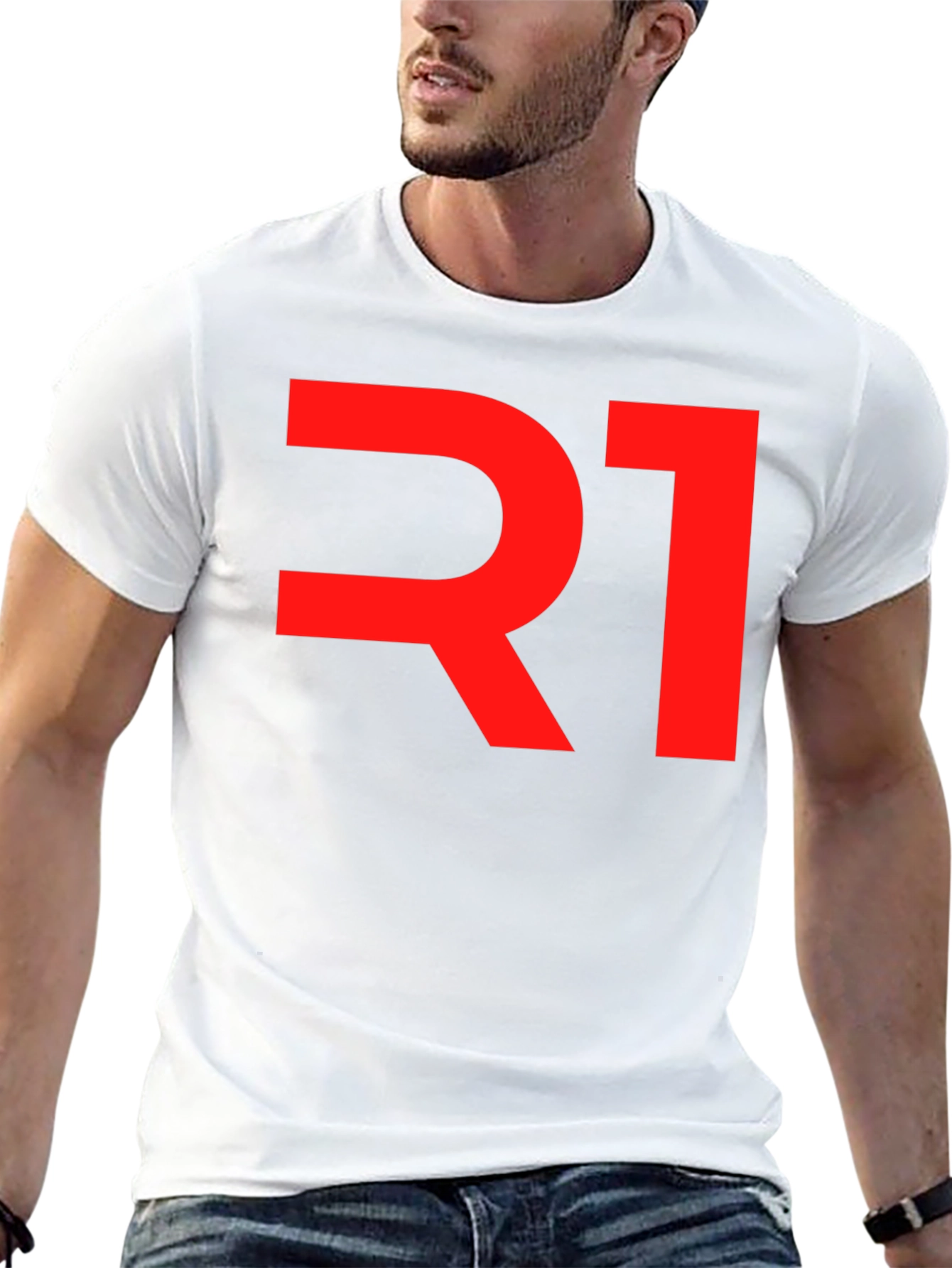Bold Red R1 Graphic Tee - Stylish Casual Wear