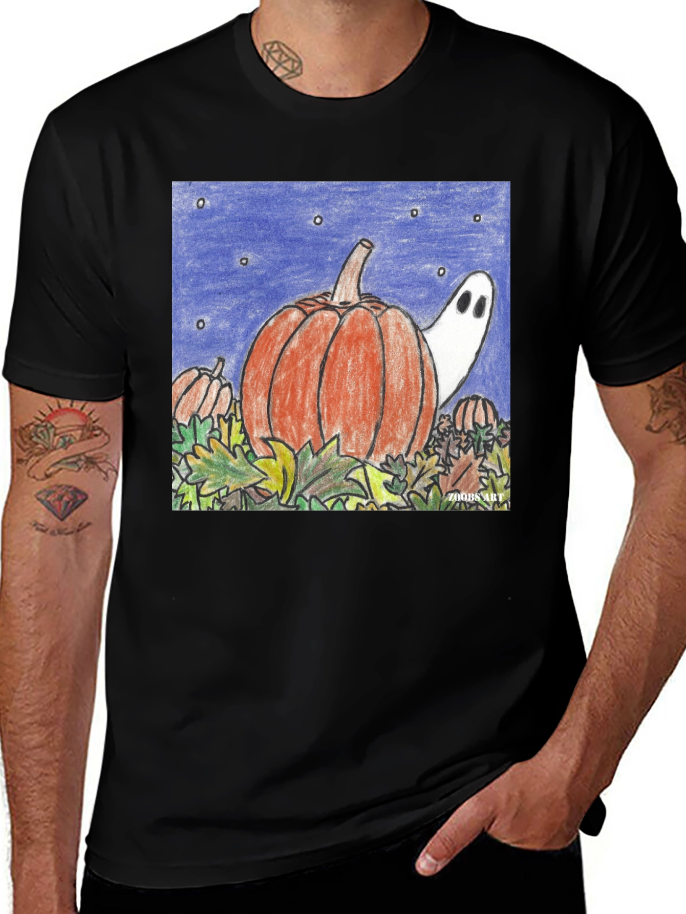 Halloween Pumpkin Ghost Unisex T-Shirt