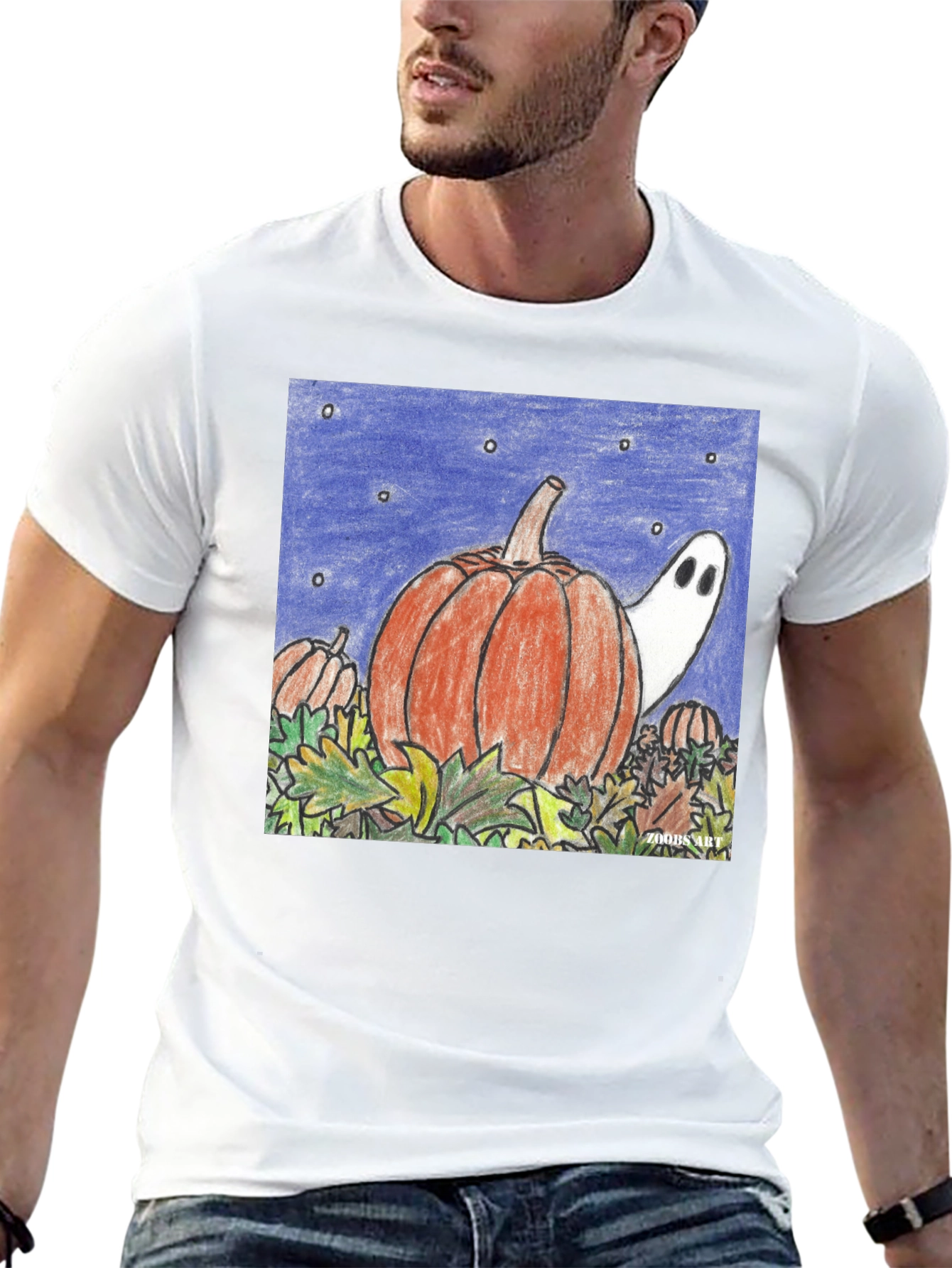 Halloween Pumpkin Ghost Unisex T-Shirt