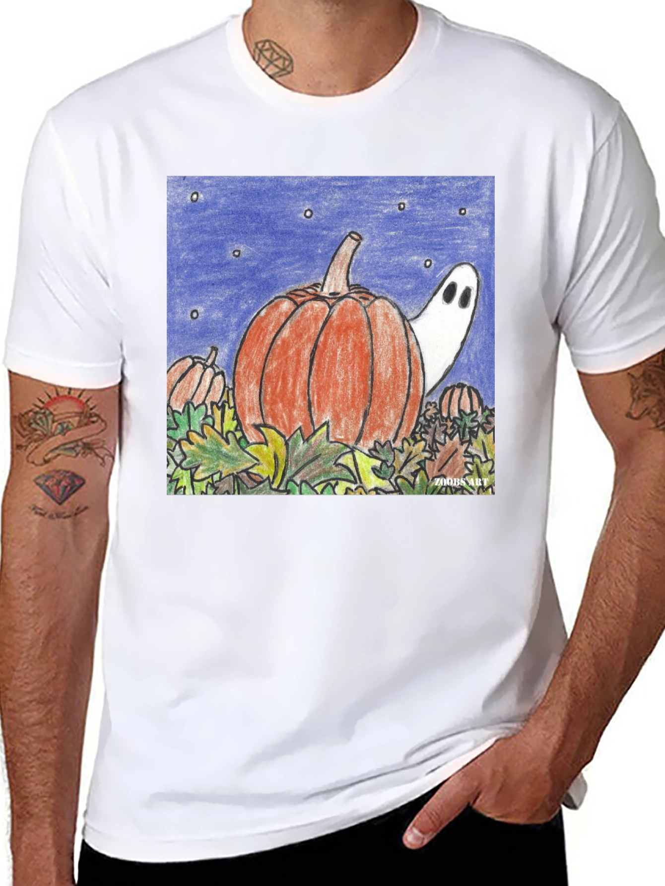 Halloween Pumpkin Ghost Unisex T-Shirt