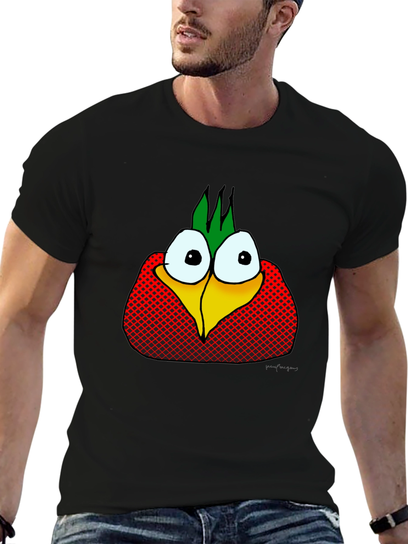 Funny Cartoon Bird T-Shirt