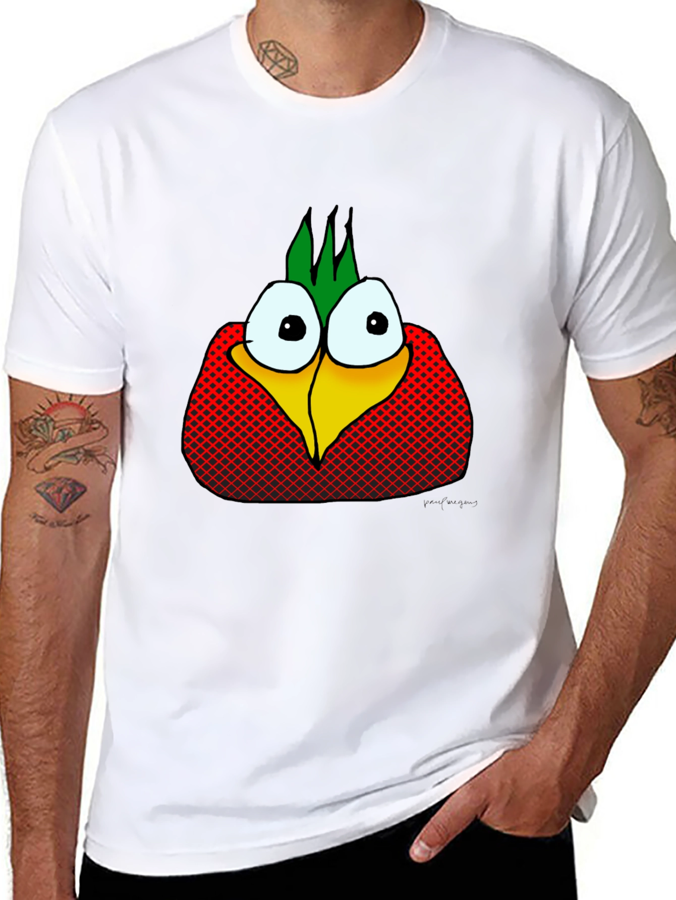 Funny Cartoon Bird T-Shirt