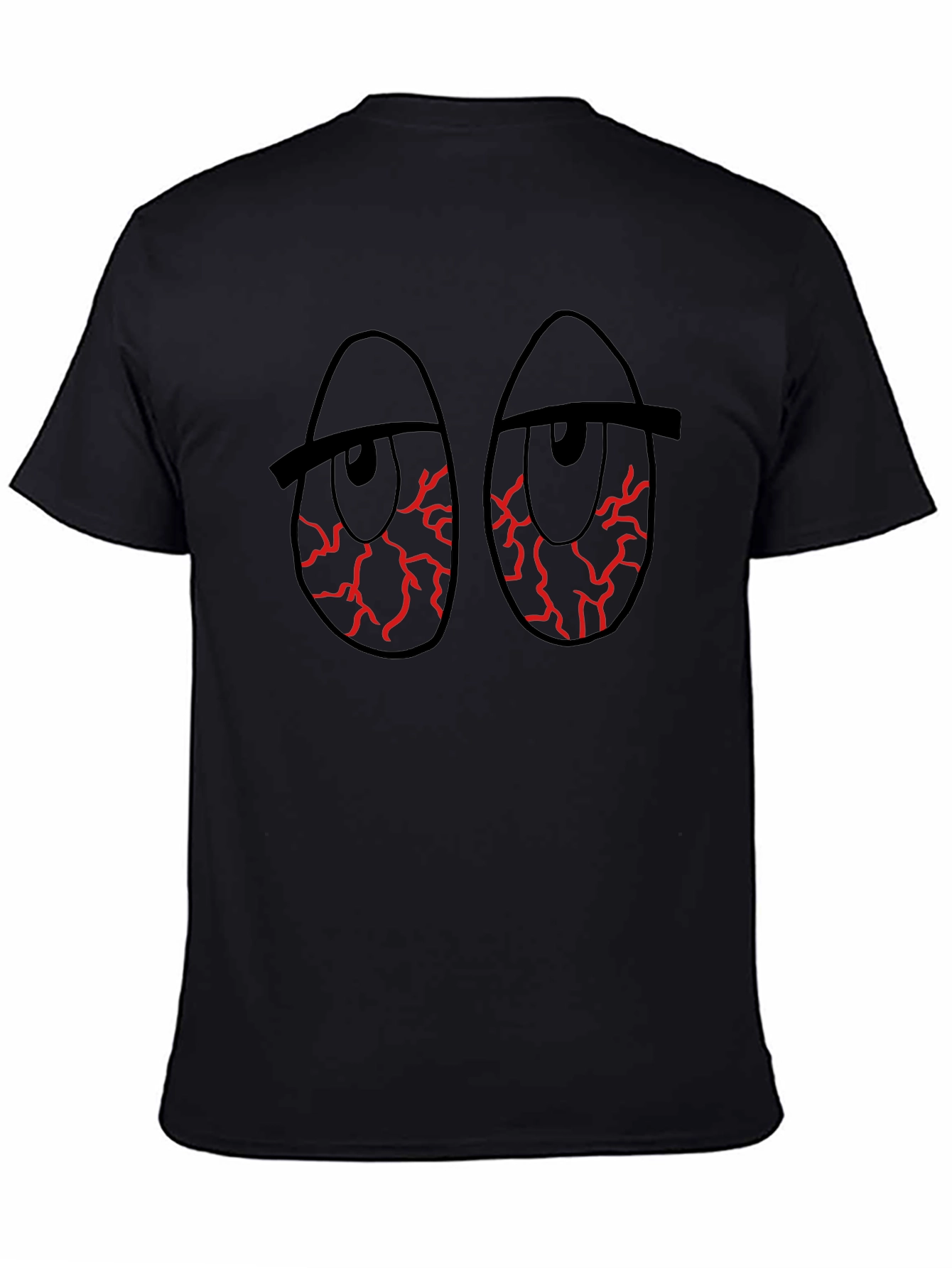 Red Eye Graphic Black T-Shirt