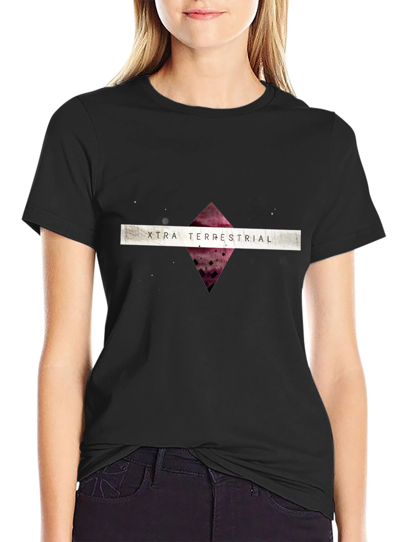 XTRA TERRESTRIAL Graphic Black T-Shirt