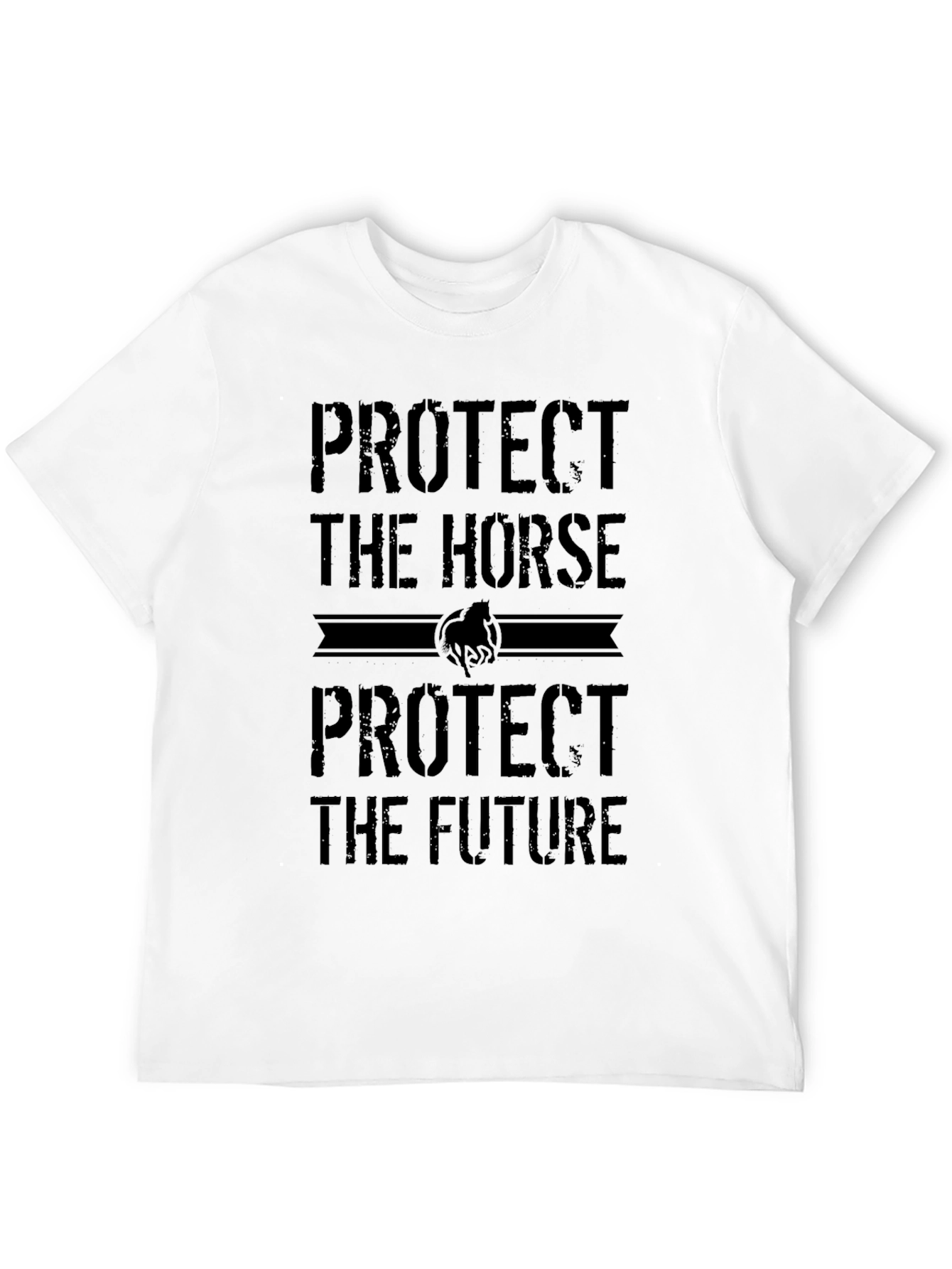Protect the Horse T-Shirt: Unisex Black Tee