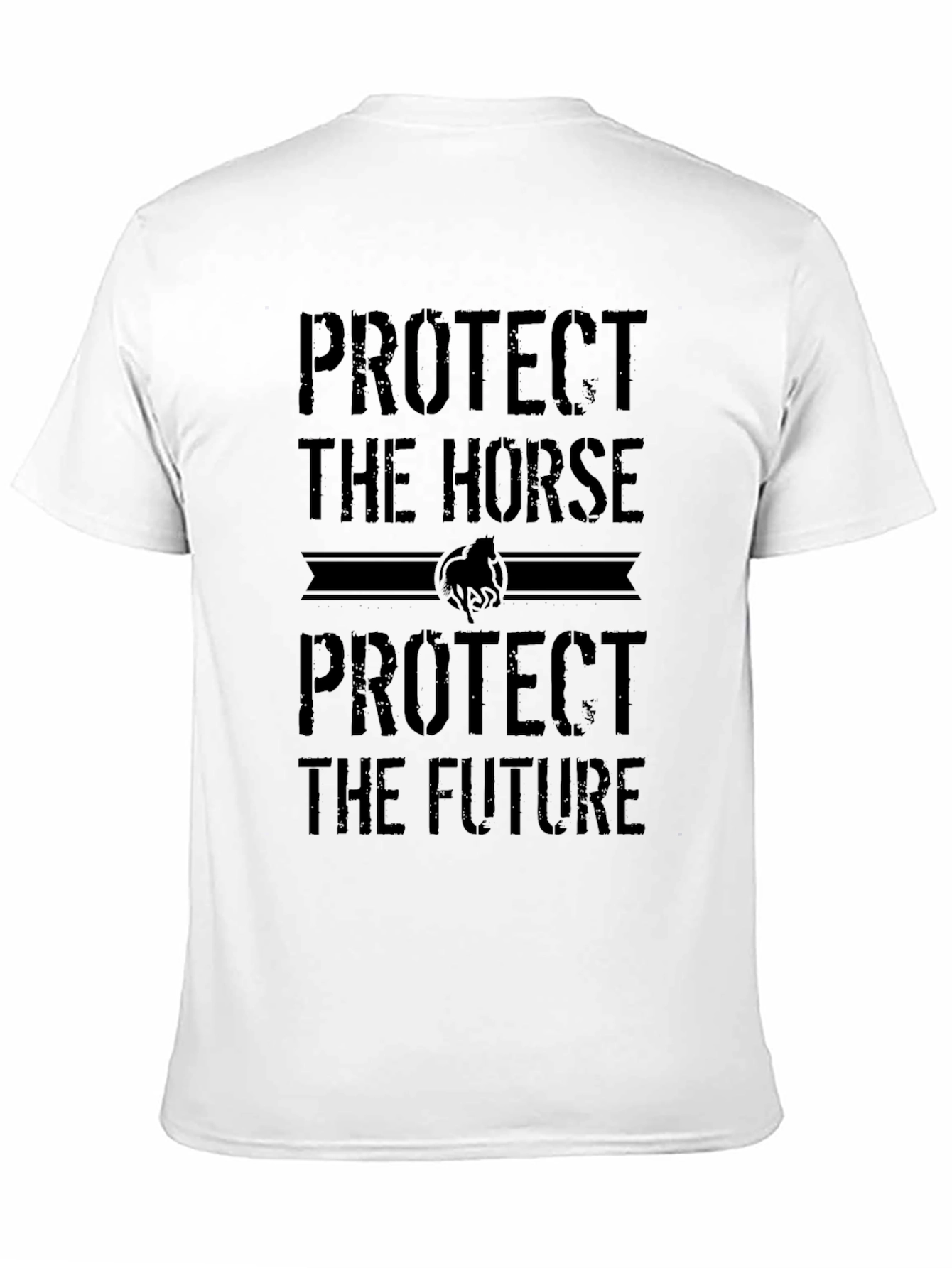 Protect the Horse T-Shirt: Unisex Black Tee