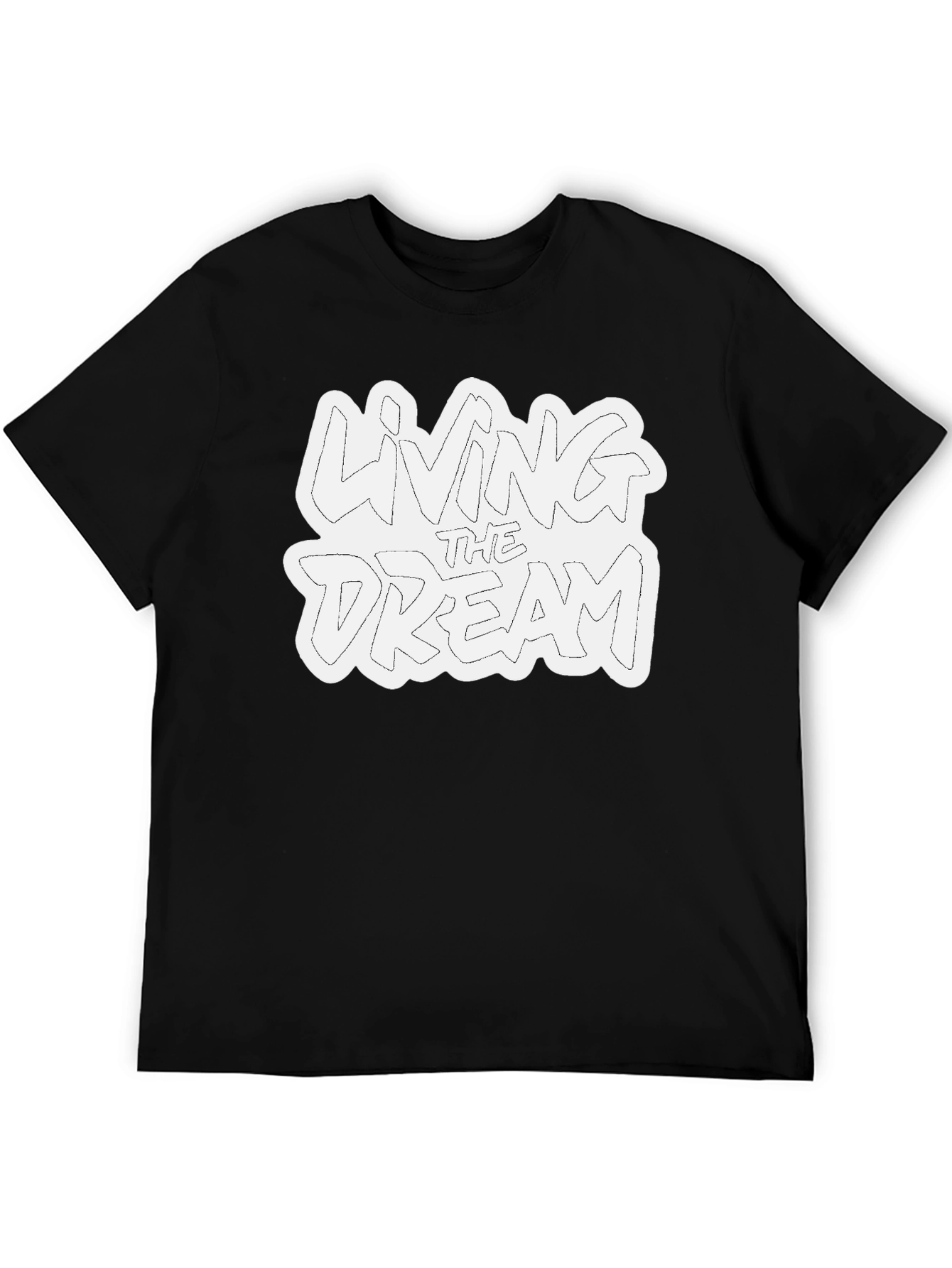 Living the Dream Black Graphic Tee
