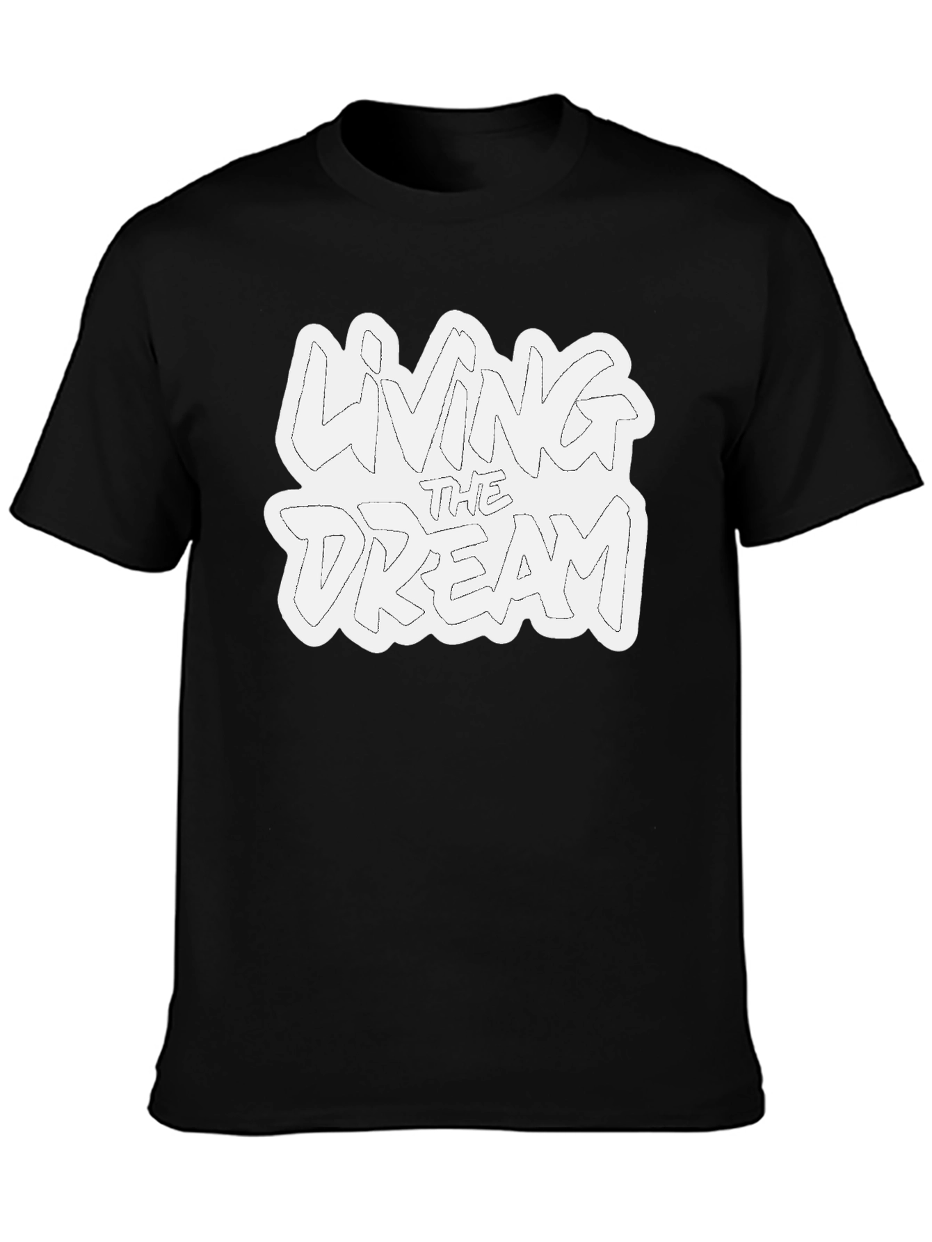 Living the Dream Black Graphic Tee