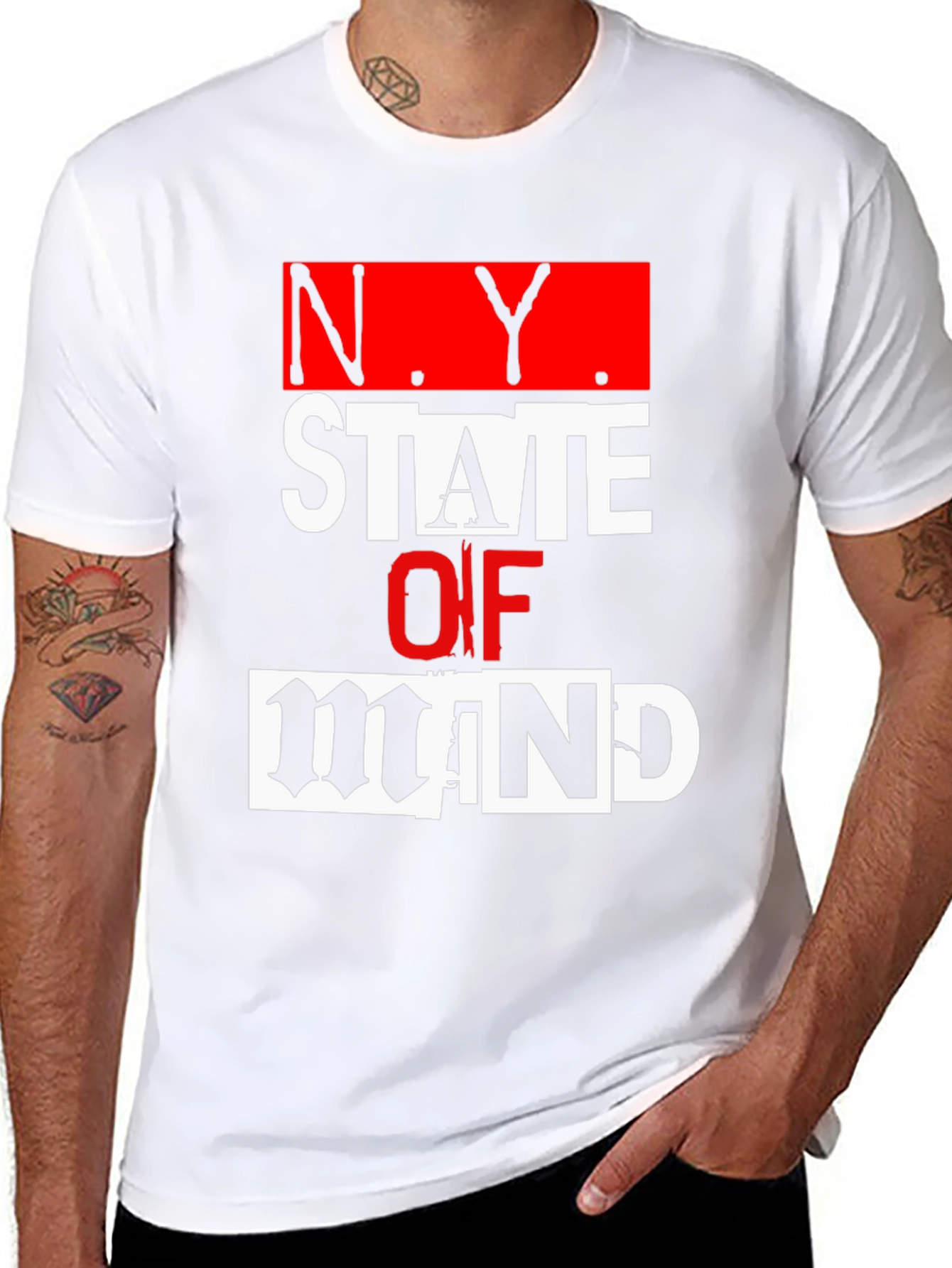 N.Y. State of Mind Graphic T-Shirt
