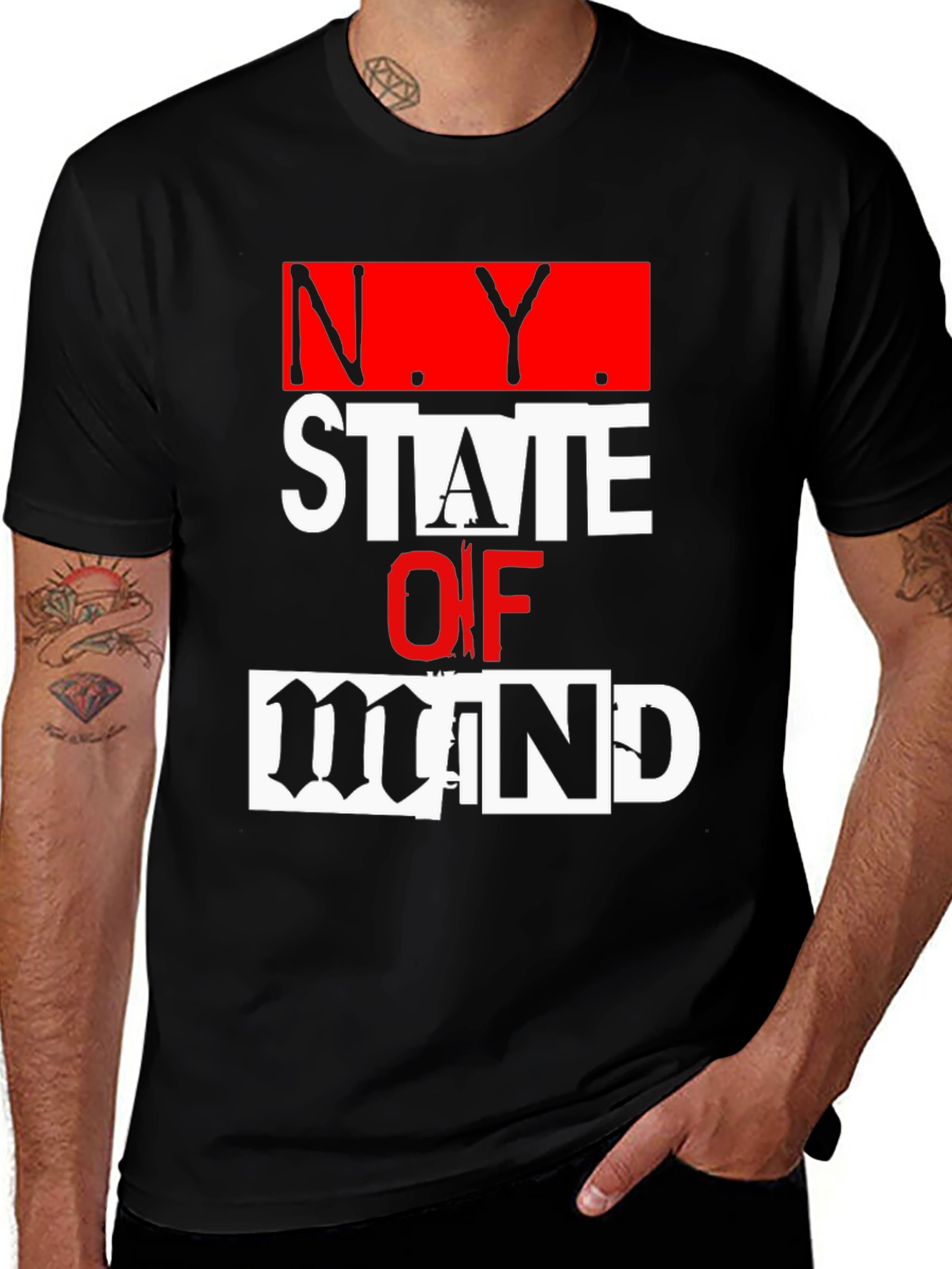 N.Y. State of Mind Graphic T-Shirt