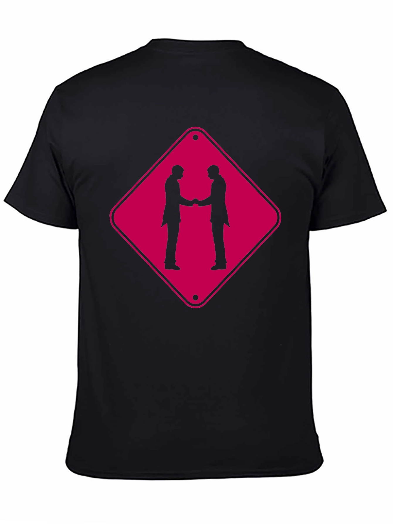 Handshake Graphic T-Shirt - Black