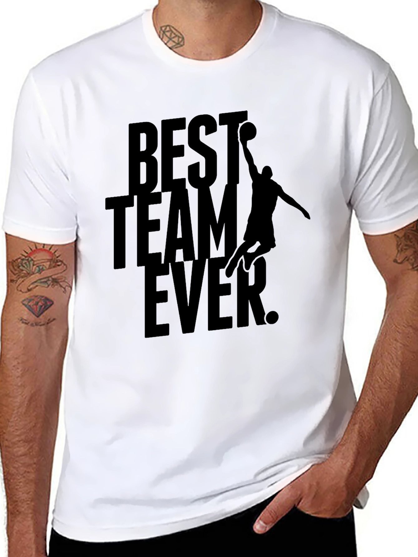 Best Team Ever Black Graphic Tee