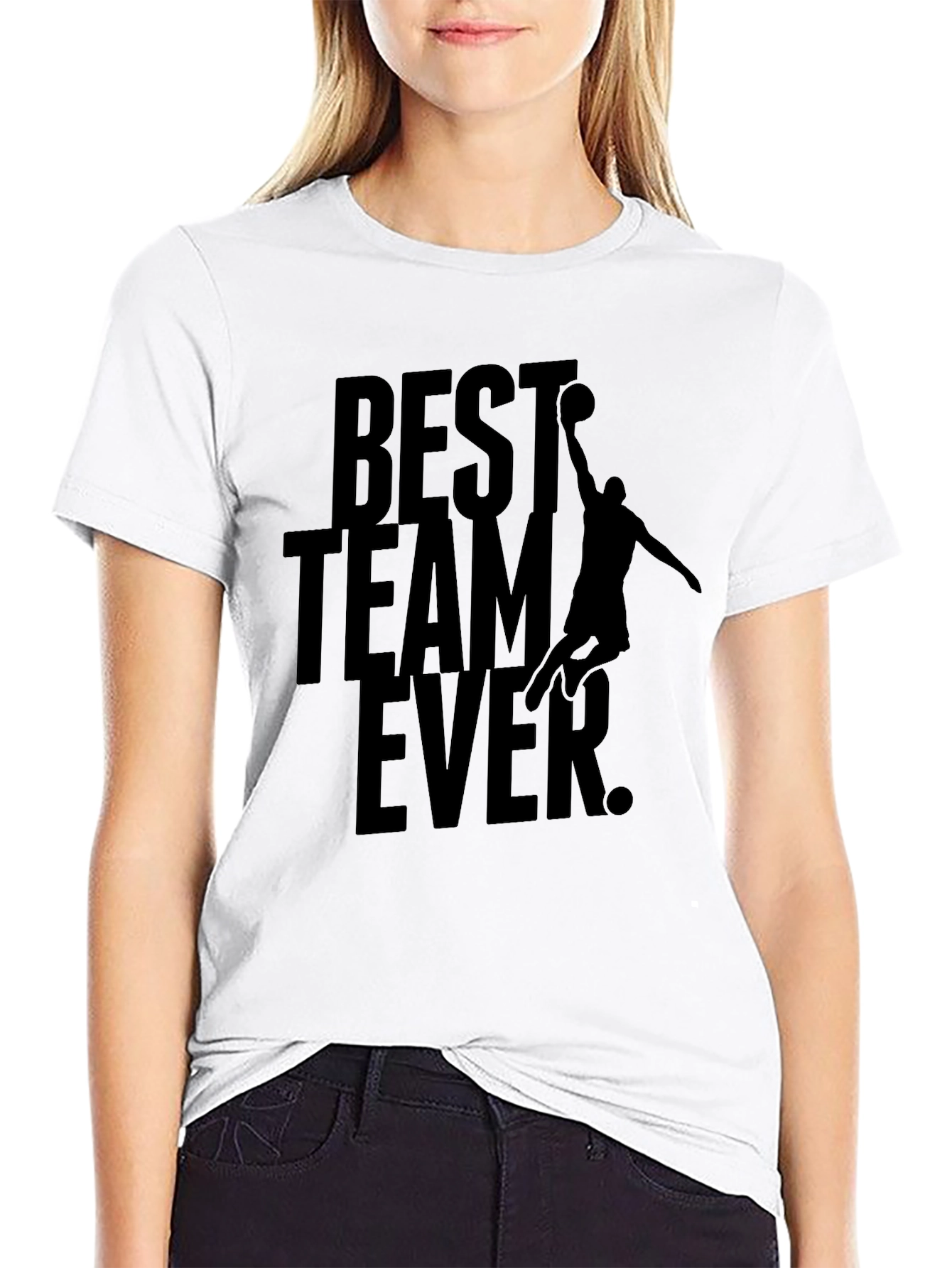 Best Team Ever Black Graphic Tee