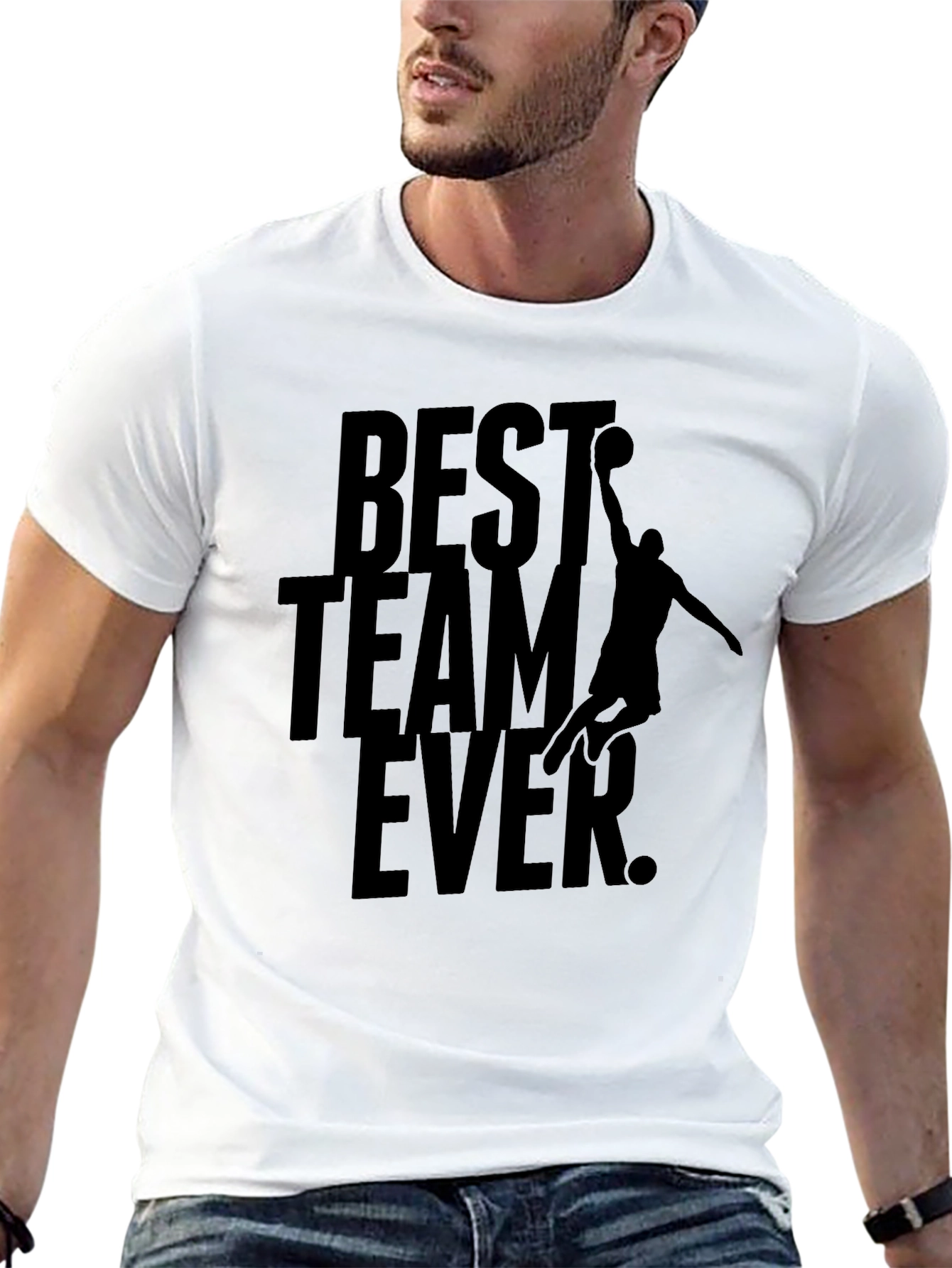 Best Team Ever Black Graphic Tee