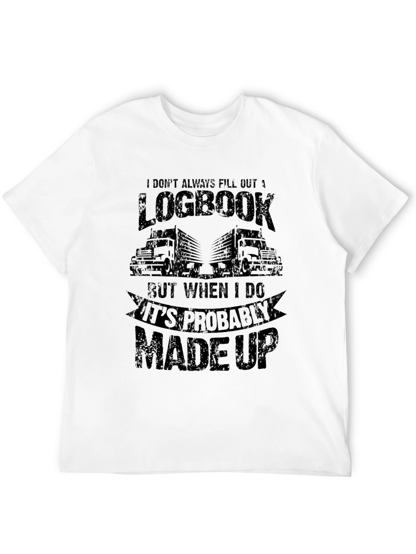 Funny Trucker Logbook T-Shirt