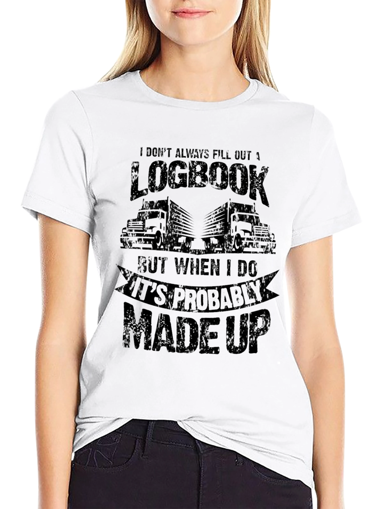 Funny Trucker Logbook T-Shirt