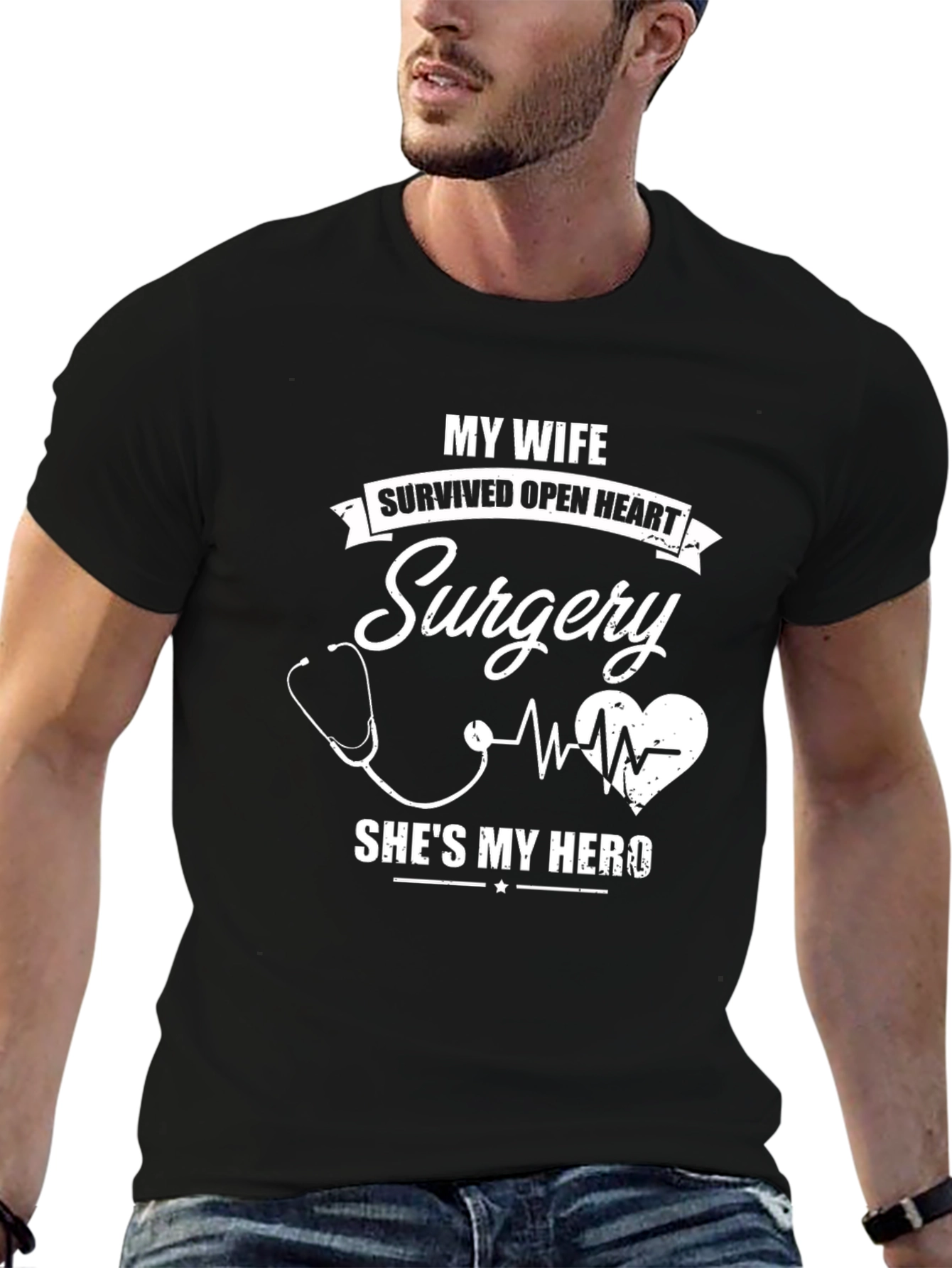 Wife Open Heart Surgery Hero T-Shirt