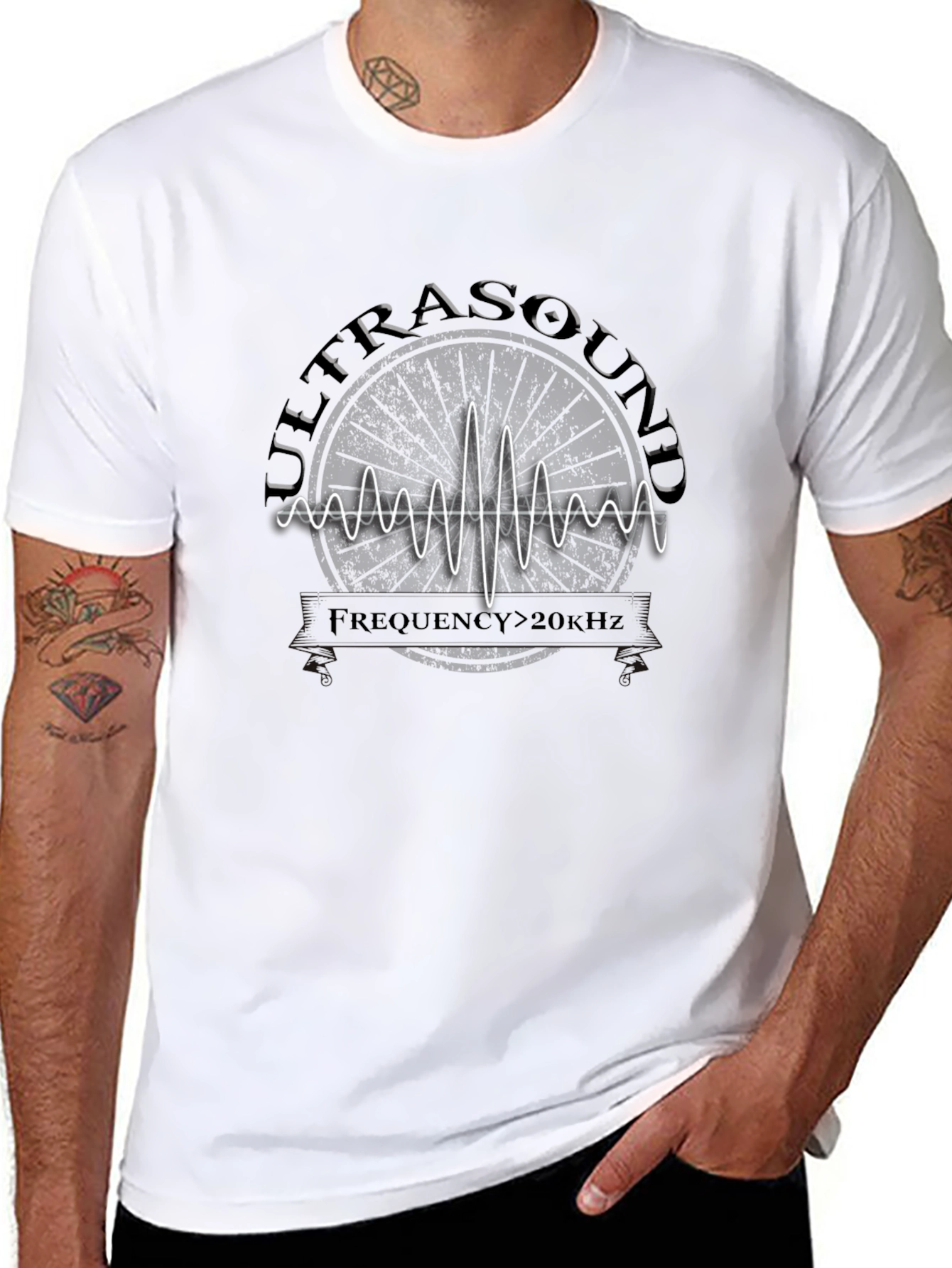 Ultrasound Frequency T-Shirt - Science Graphic Tee