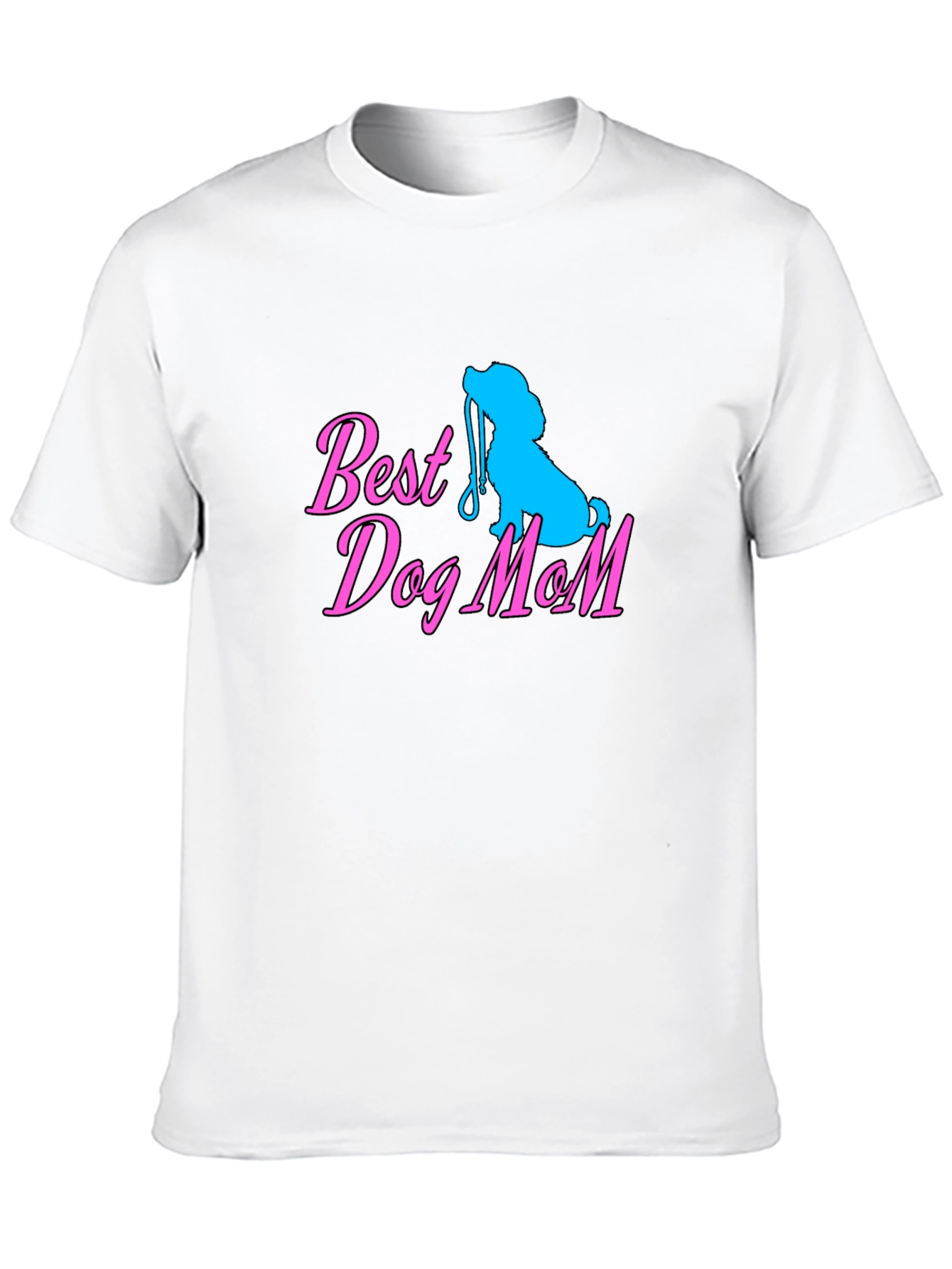 Best Dog Mom Black T-Shirt Cute Dog Lover Tee