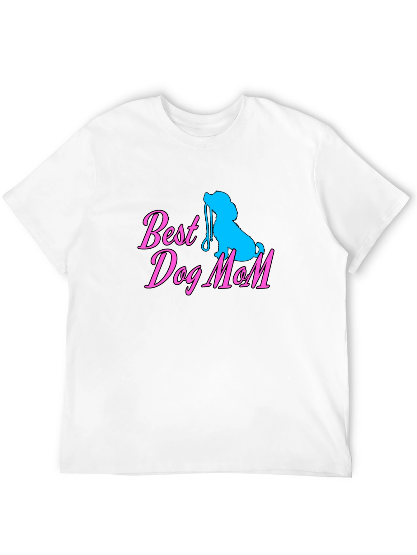 Best Dog Mom Black T-Shirt Cute Dog Lover Tee