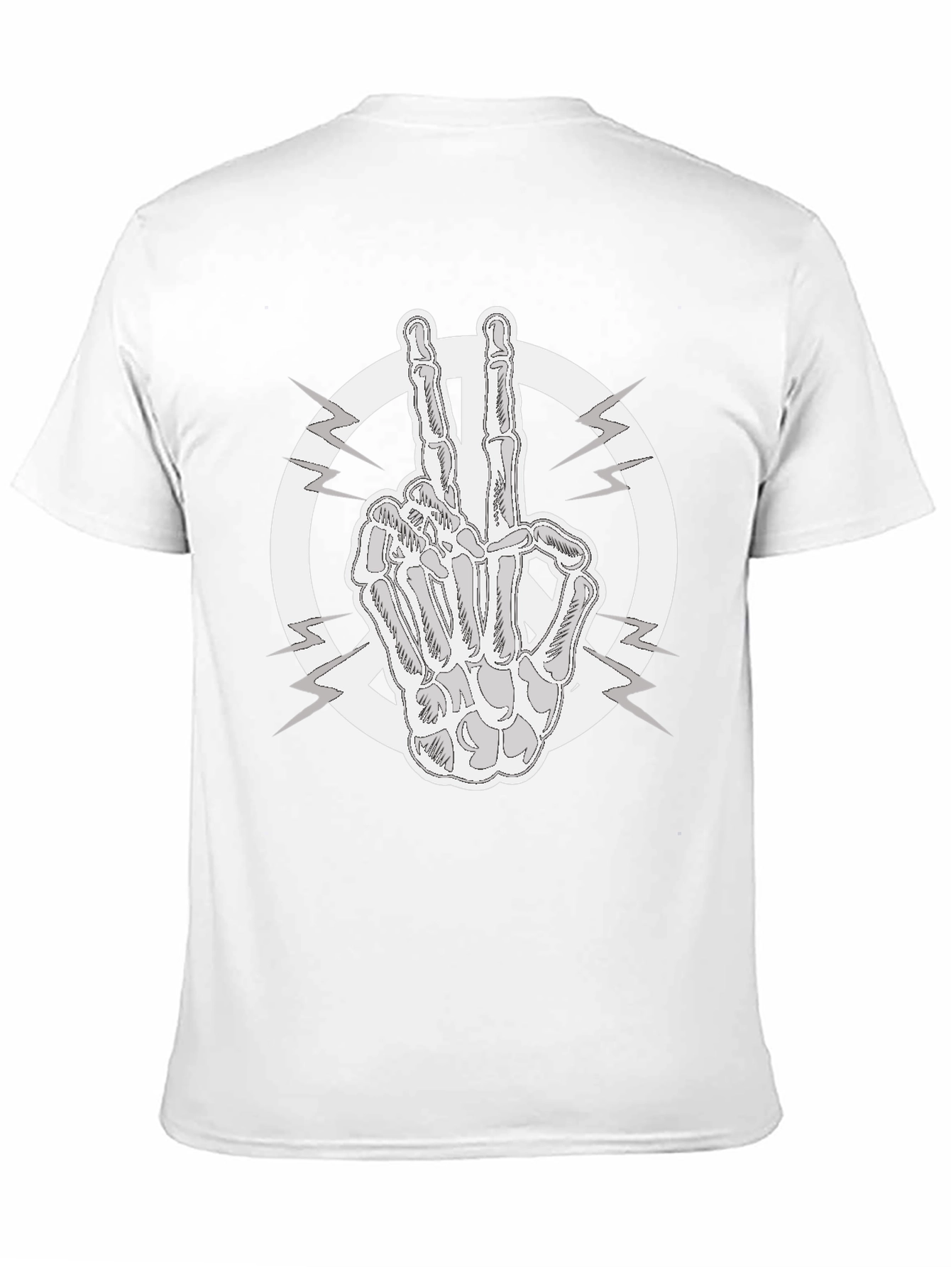 Peace Sign Skeleton Hand T-Shirt
