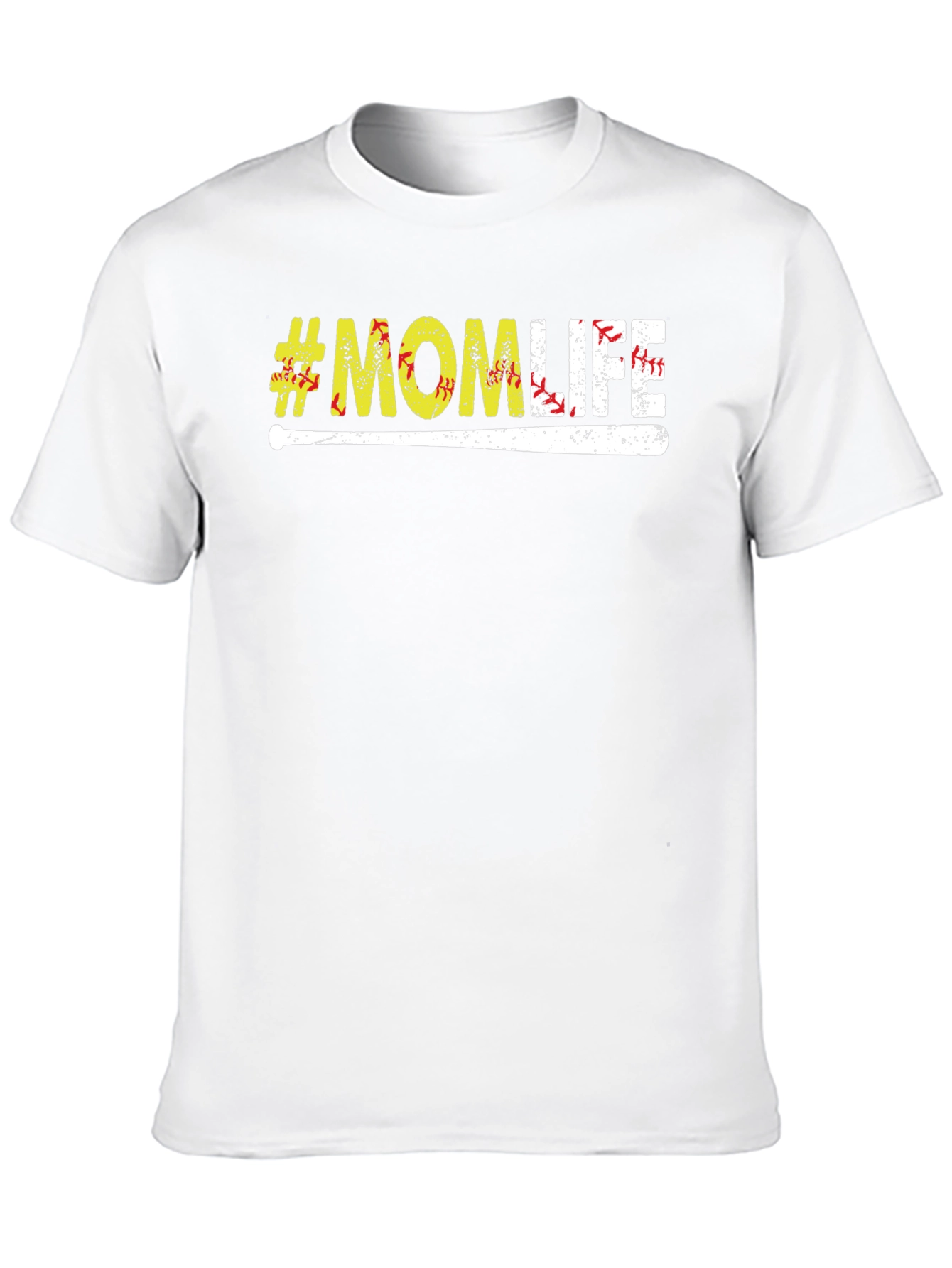 #MomLife Baseball Graphic Tee - Casual Comfort