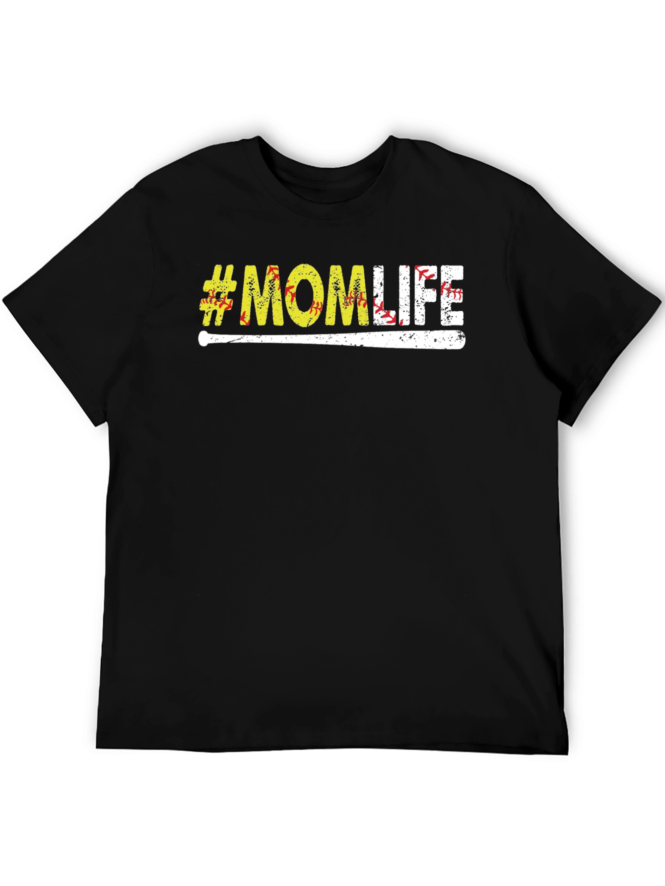 #MomLife Baseball Graphic Tee - Casual Comfort