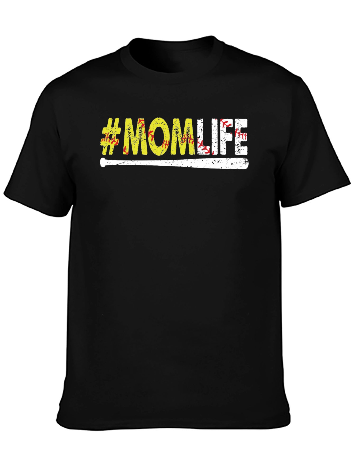 #MomLife Baseball Graphic Tee - Casual Comfort