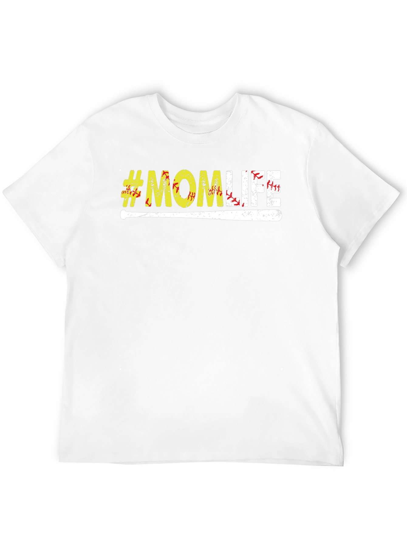 #MomLife Baseball Graphic Tee - Casual Comfort