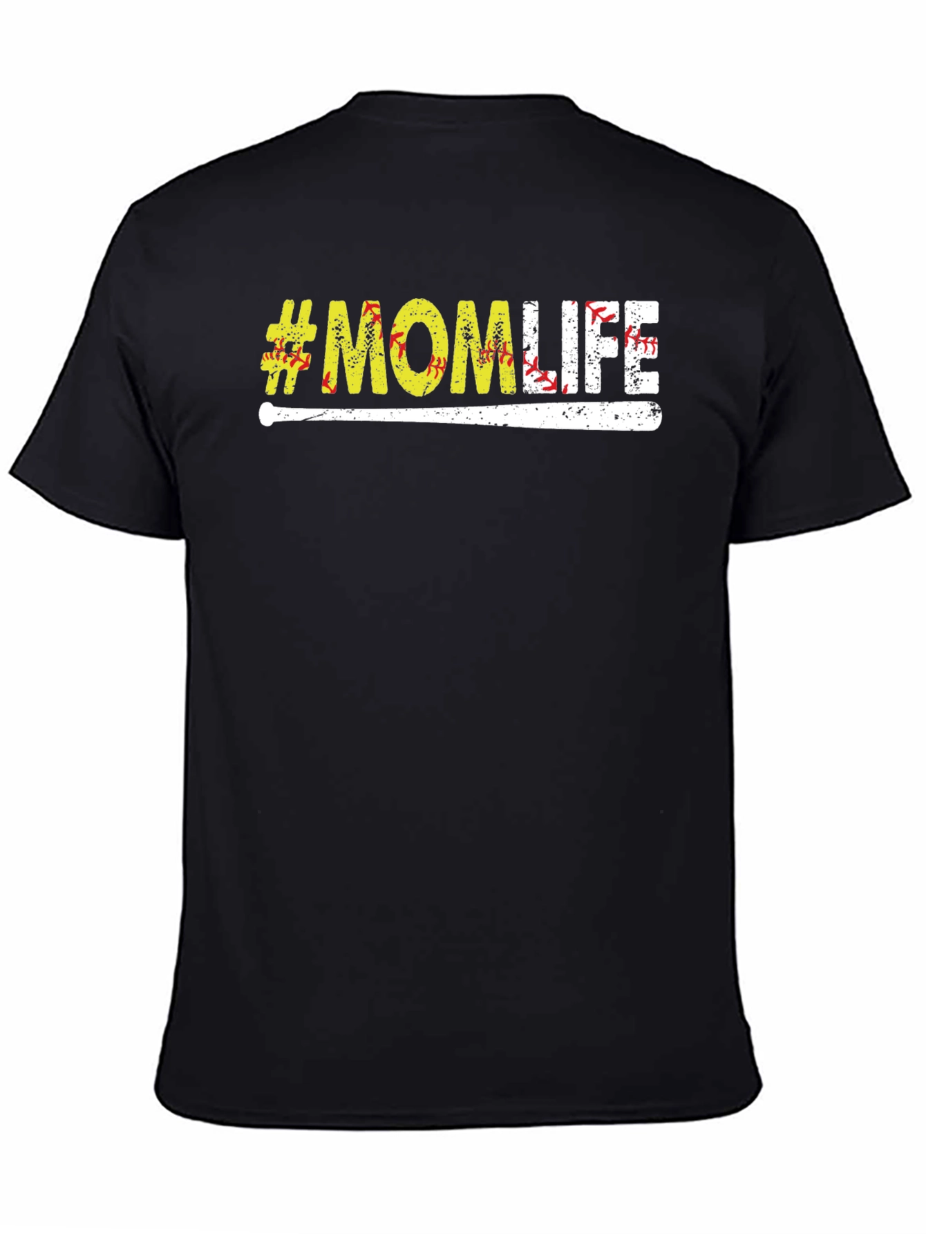#MomLife Baseball Graphic Tee - Casual Comfort