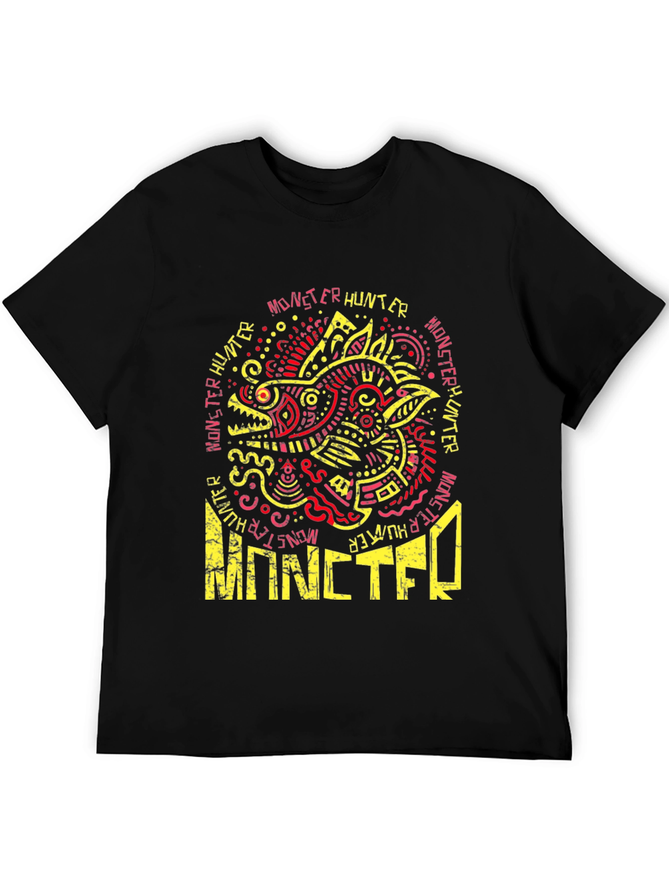 Monster Hunter Graphic Tee - Cool Dragon Design