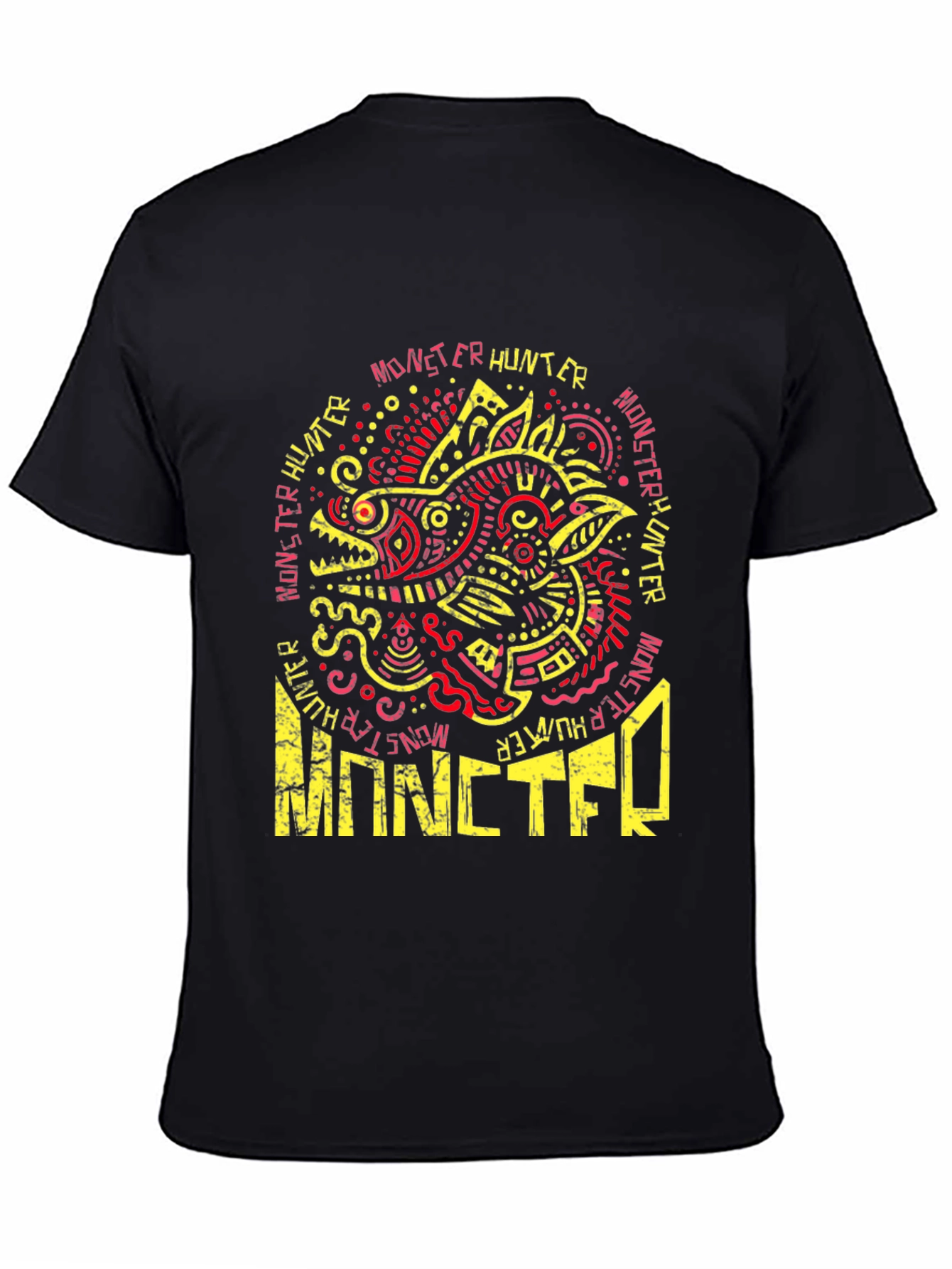 Monster Hunter Graphic Tee - Cool Dragon Design