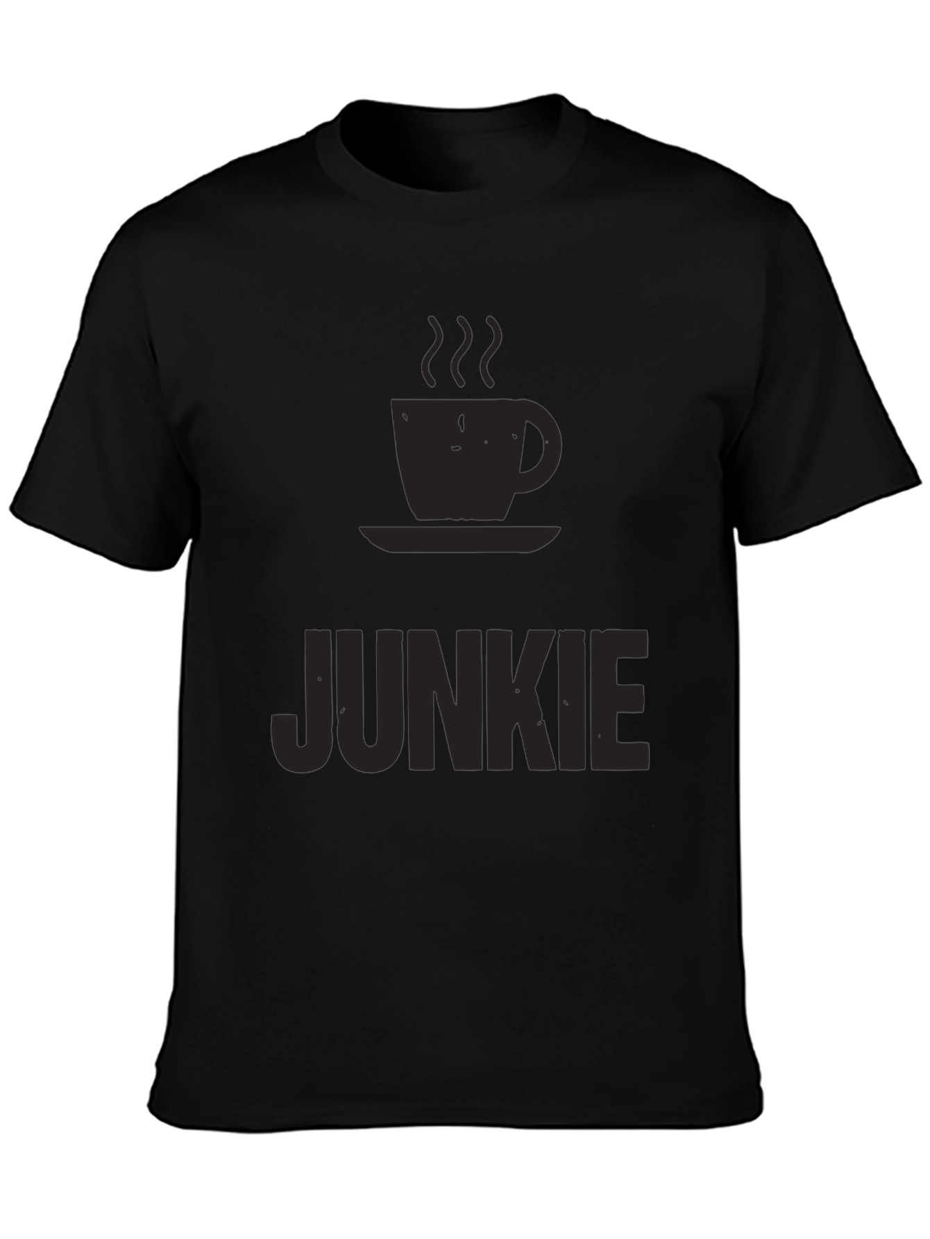 Coffee Junkie Black T-Shirt - Caffeine Lover Tee