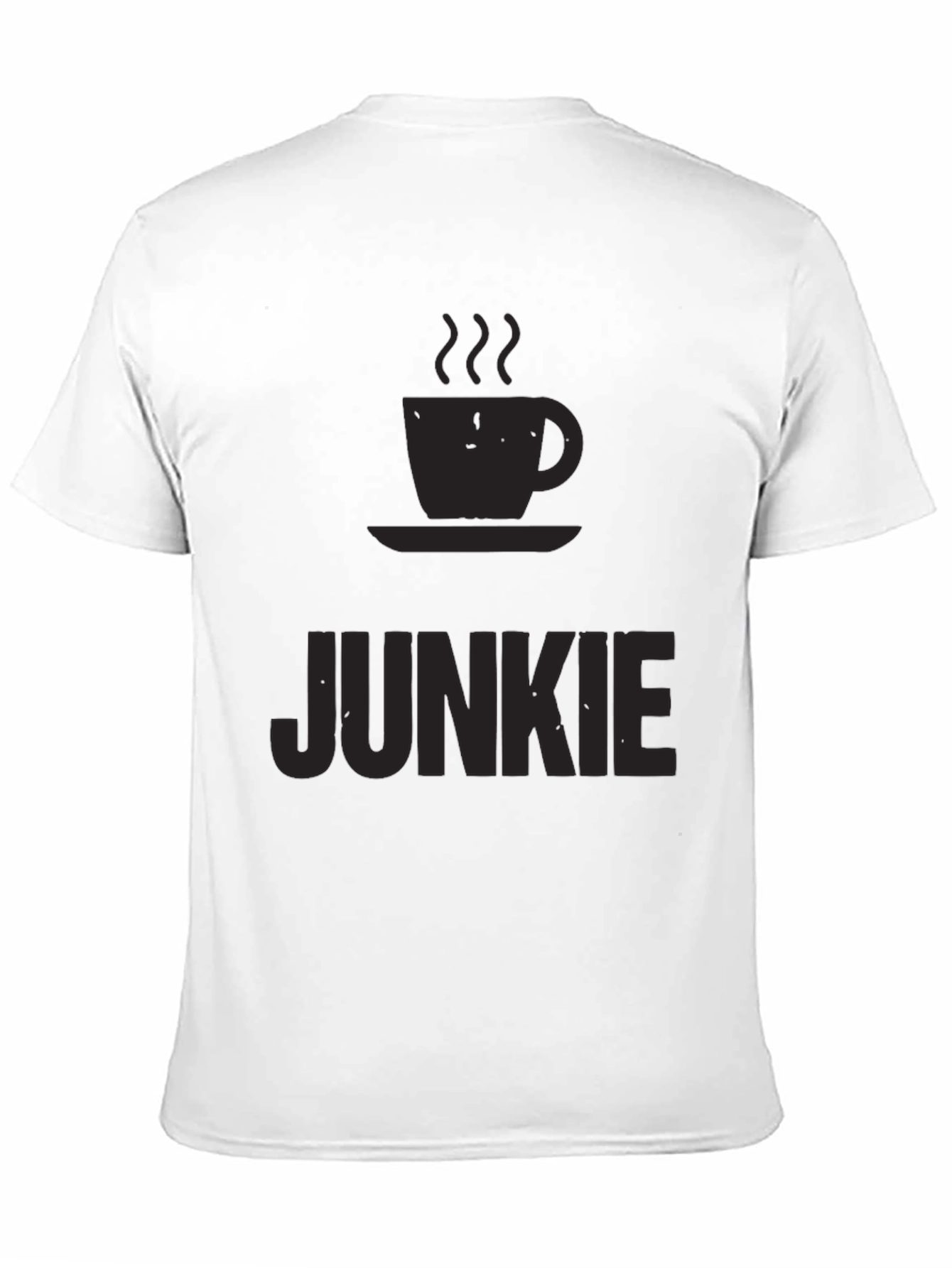 Coffee Junkie Black T-Shirt - Caffeine Lover Tee