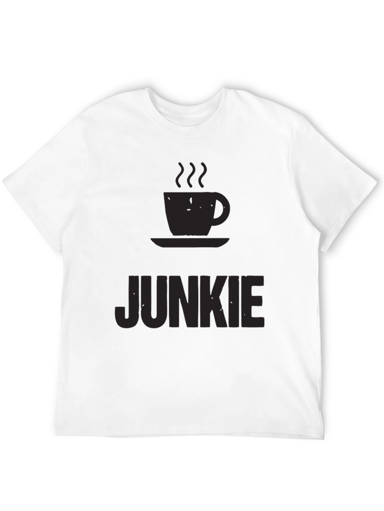 Coffee Junkie Black T-Shirt - Caffeine Lover Tee