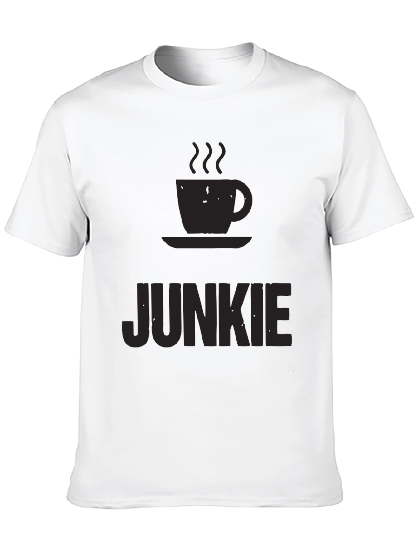 Coffee Junkie Black T-Shirt - Caffeine Lover Tee