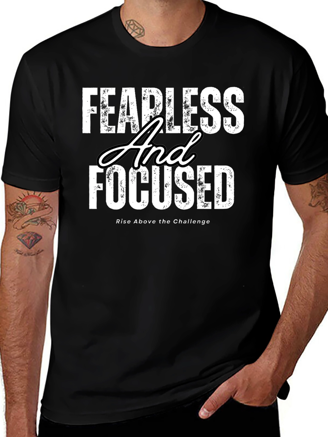 Fearless and Focused T-Shirt - Motivational Apparel