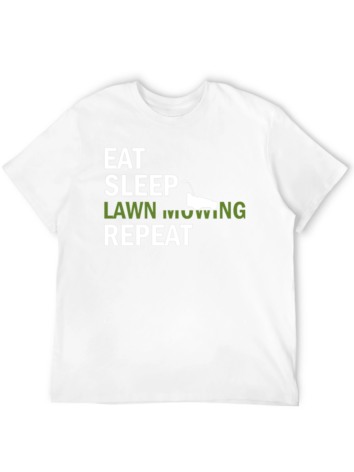 Eat Sleep Lawn Mowing Repeat Mens T-Shirt