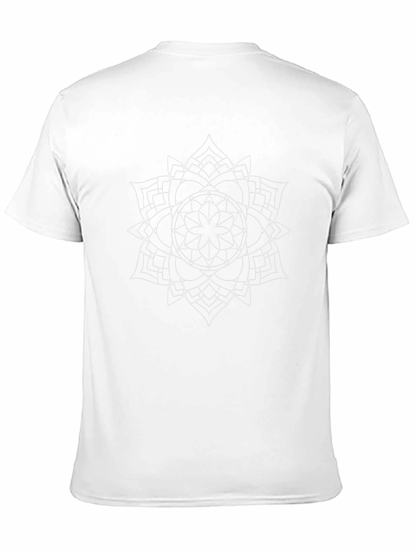 Geometric Mandala Graphic Print Mens T-Shirt