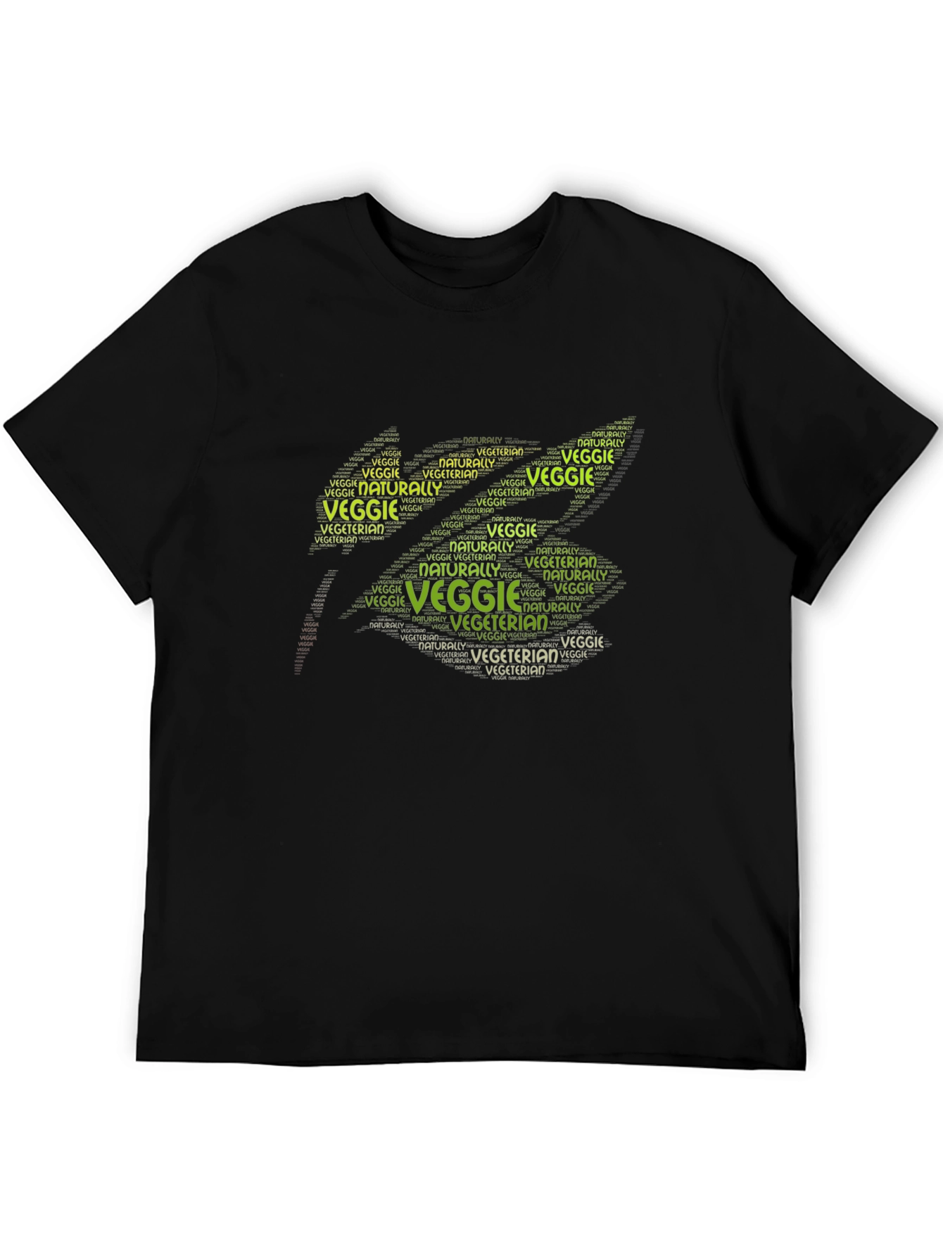 Veggie Vegetarian Word Art Graphic T-Shirt