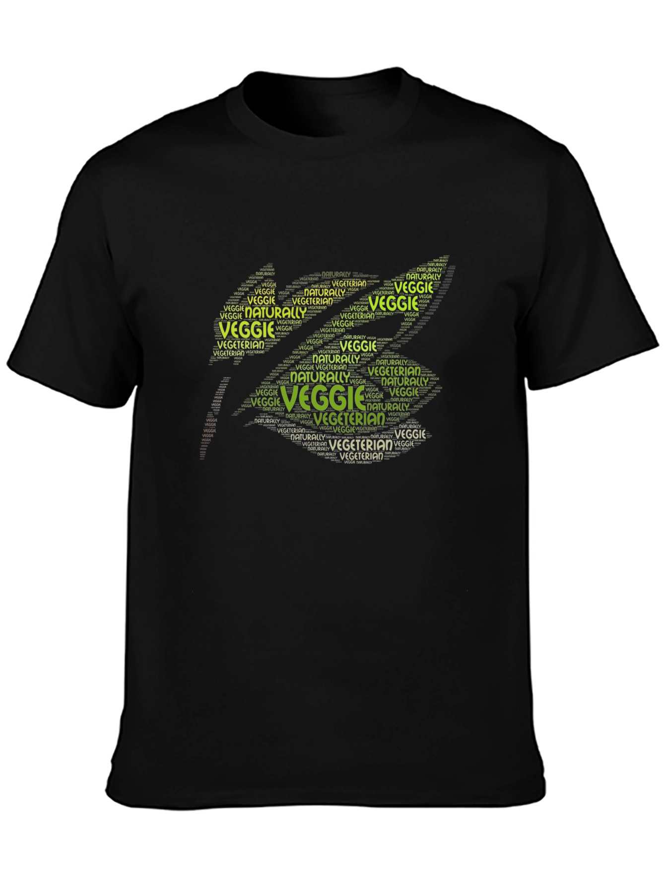 Veggie Vegetarian Word Art Graphic T-Shirt