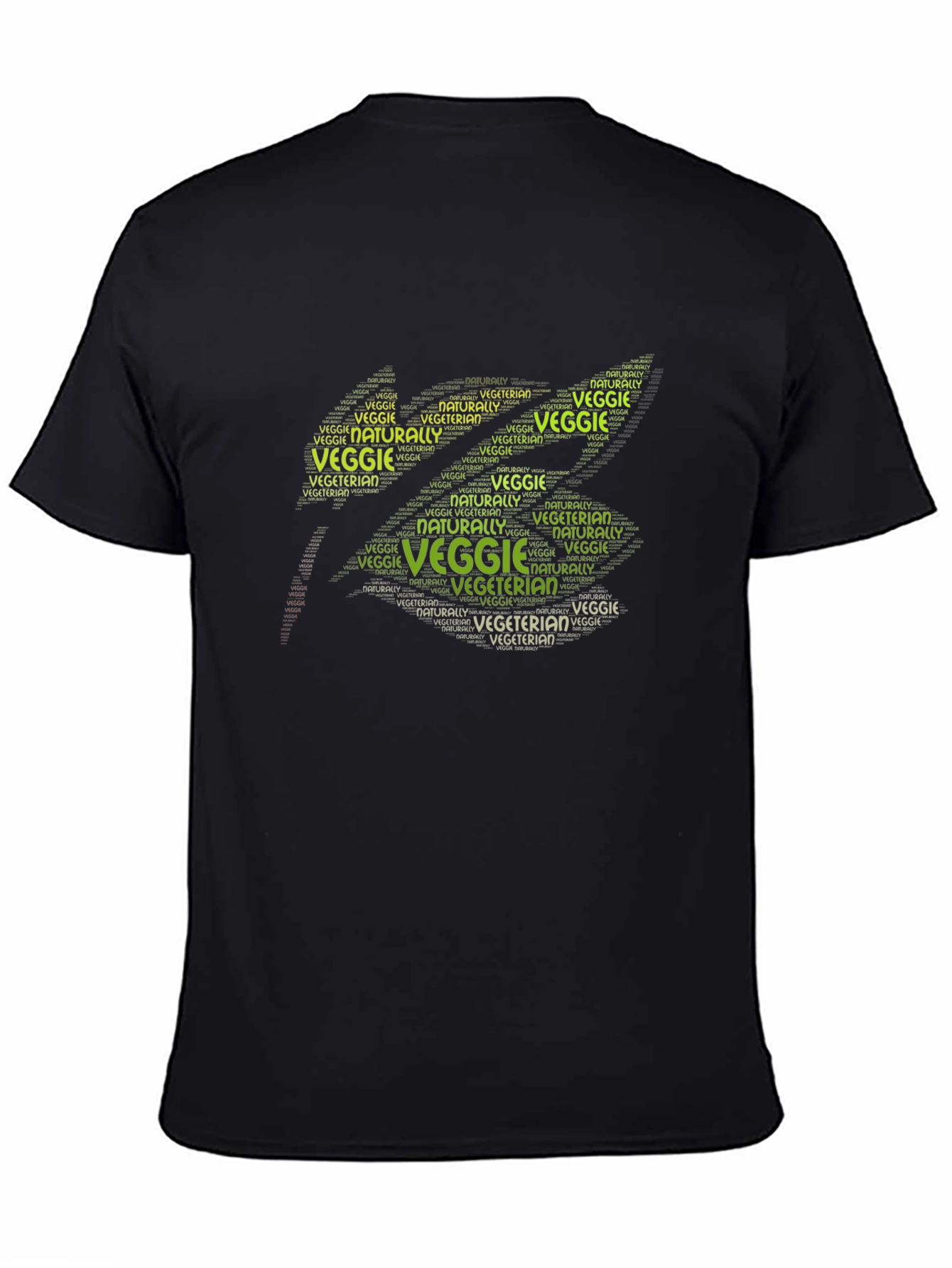 Veggie Vegetarian Word Art Graphic T-Shirt