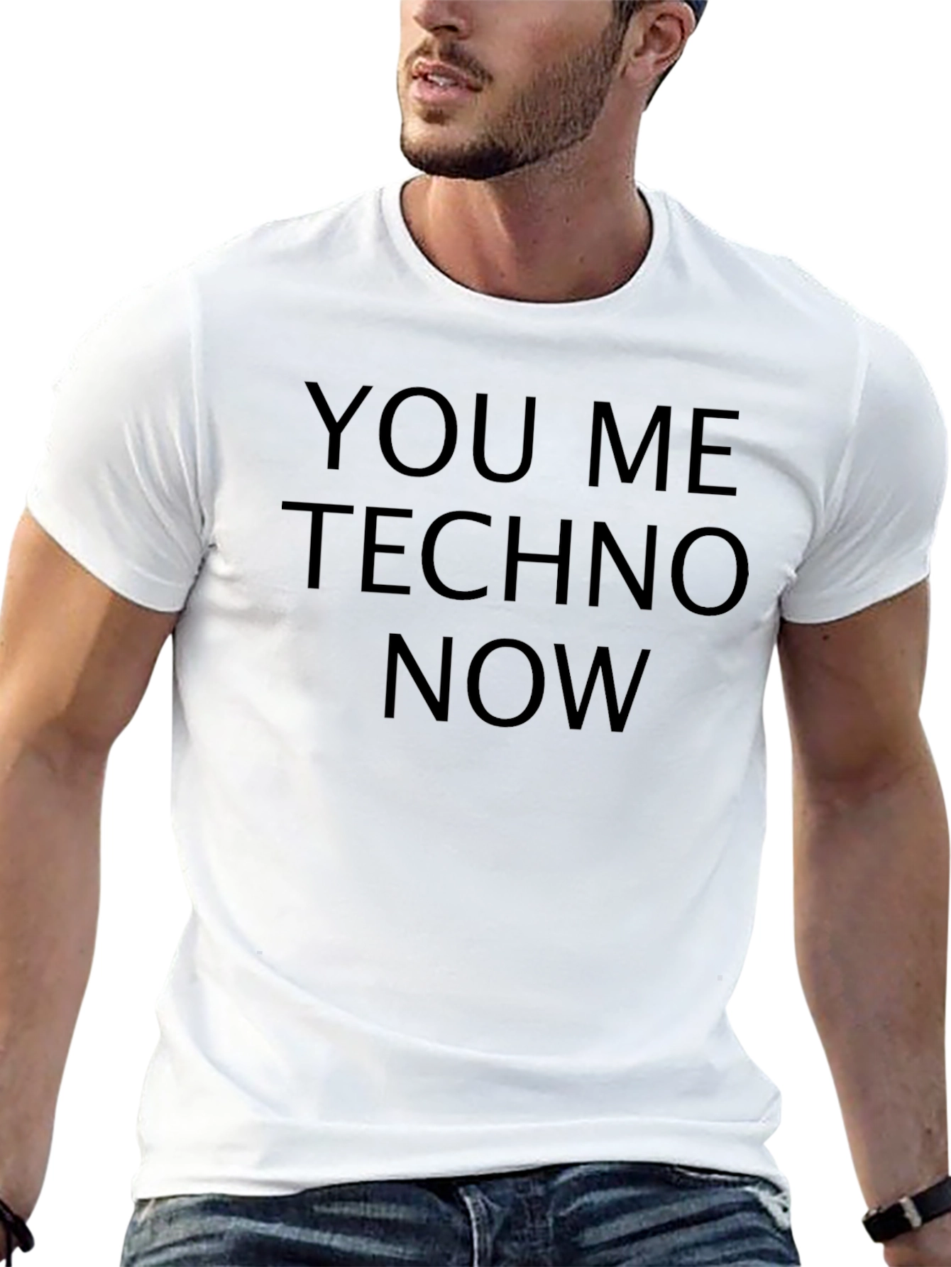 You Me Techno Now Black T-Shirt